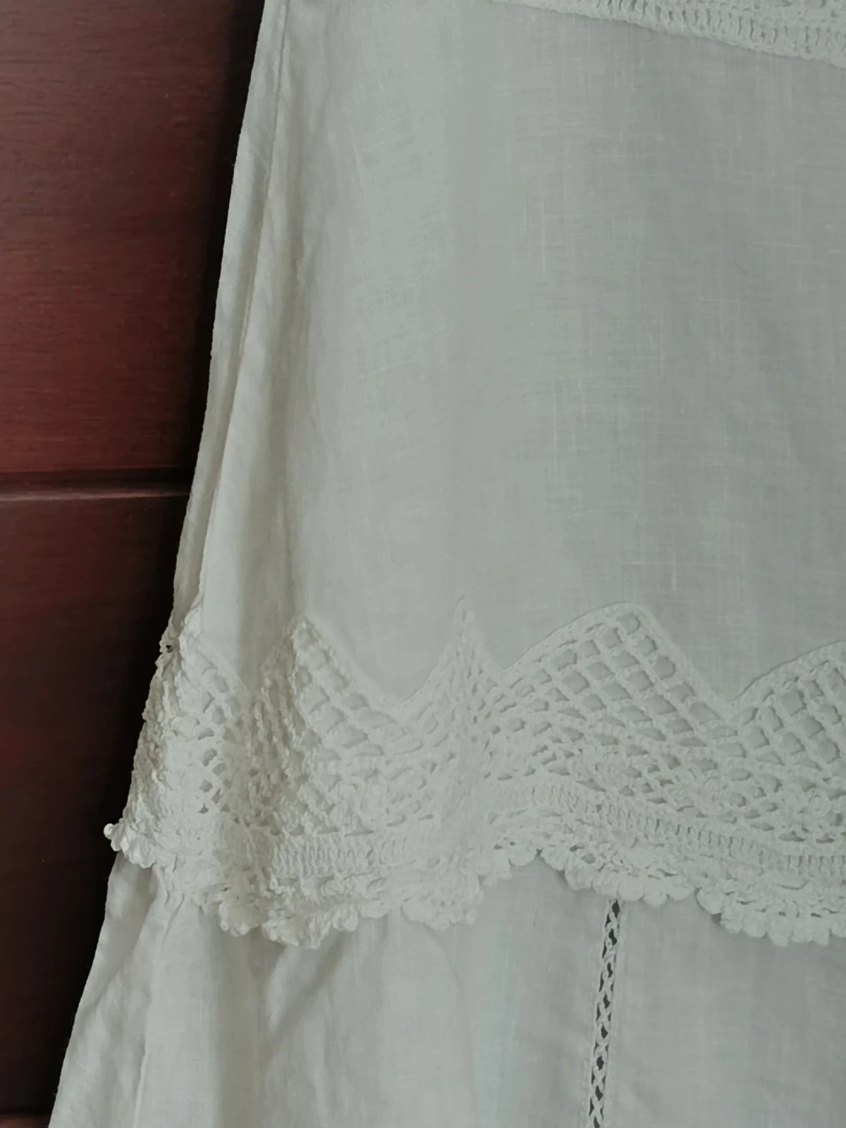 Falda midi premium de lino y encaje de Les Copains Línea Blue🔥🔥S – Les Copains – taille S / 36 / 8 2