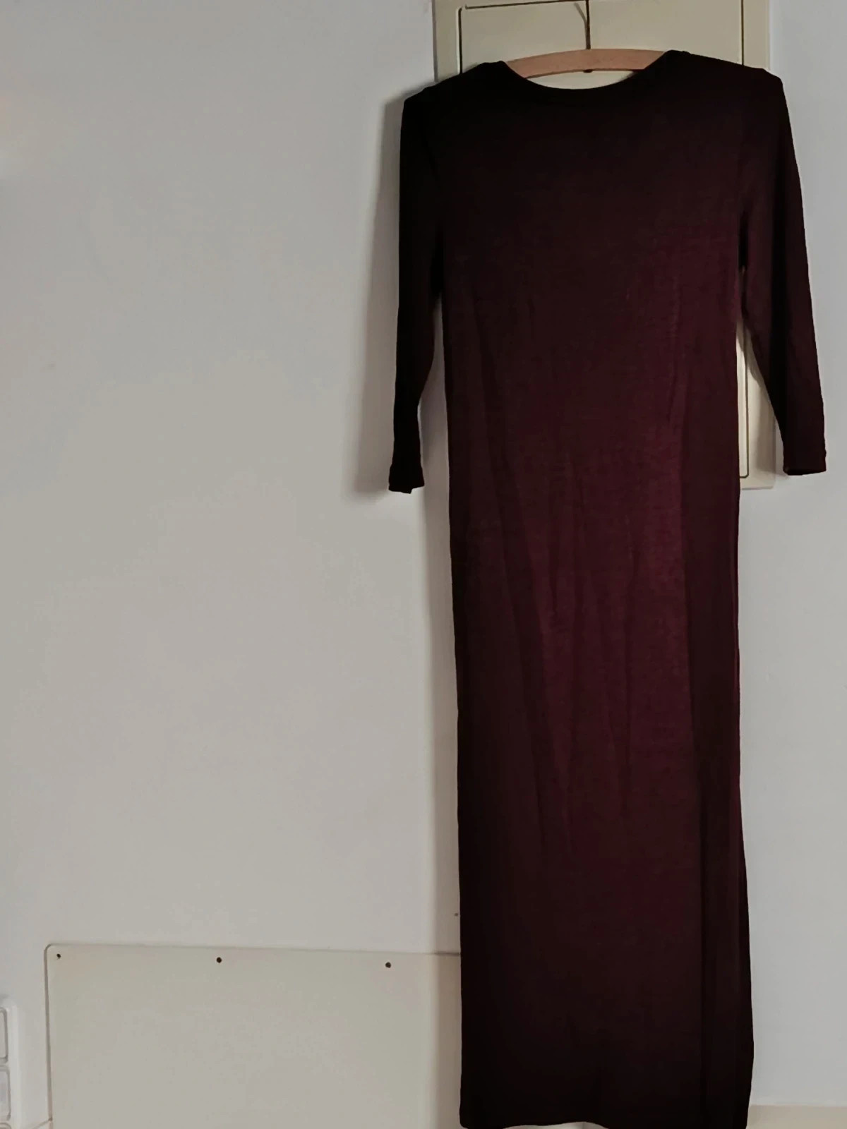 Vestido Largo de Punto Stradivarius Burdeos Melange Talla M🔥🔥 – Stradivarius – taille M / 38 / 10 5