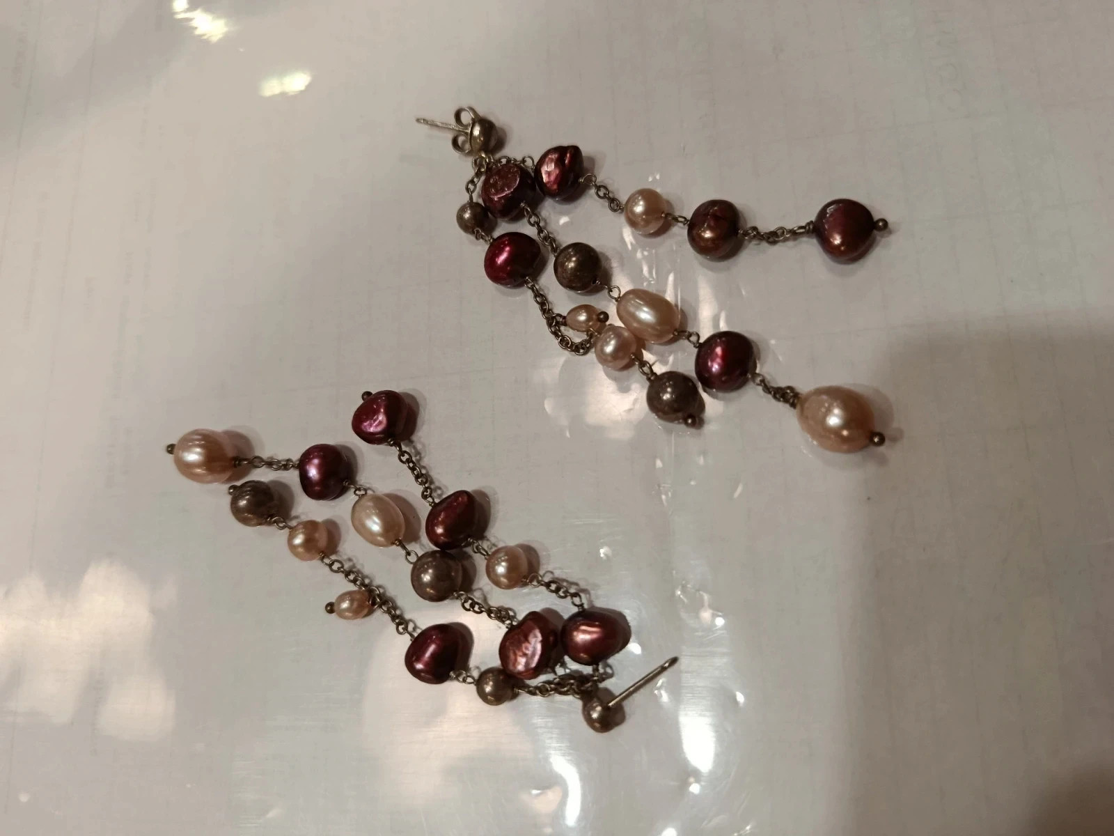 Pendientes Italianos Cascada de Perlas Elegancia Artesanal🔥🔥 – Artesanía italiana 5