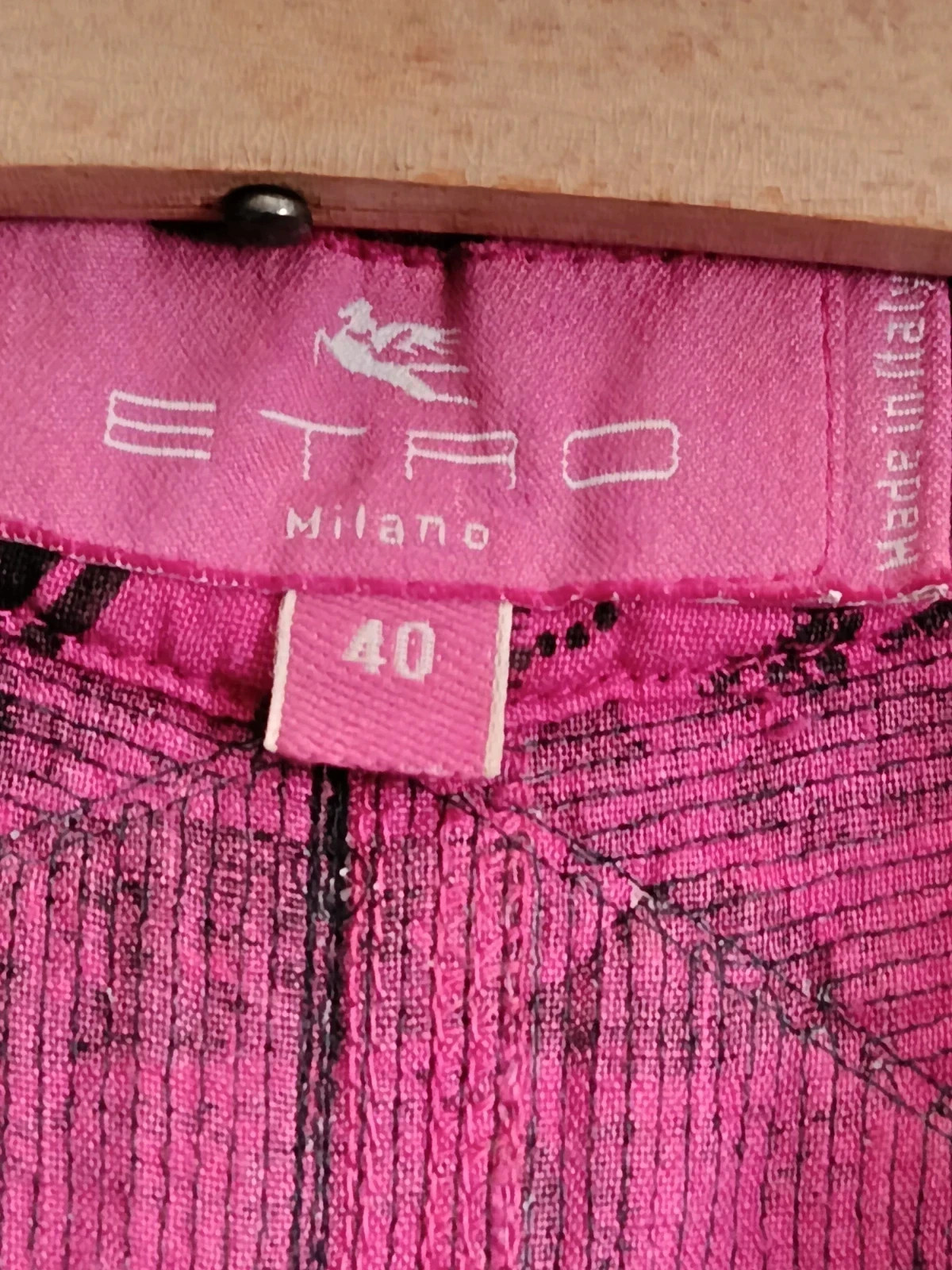 Vestido Corto ETRO Milano – Estampado Barroco Fucsia y Negro🔥🔥 – Etro – taille XS / 34 / 6 3