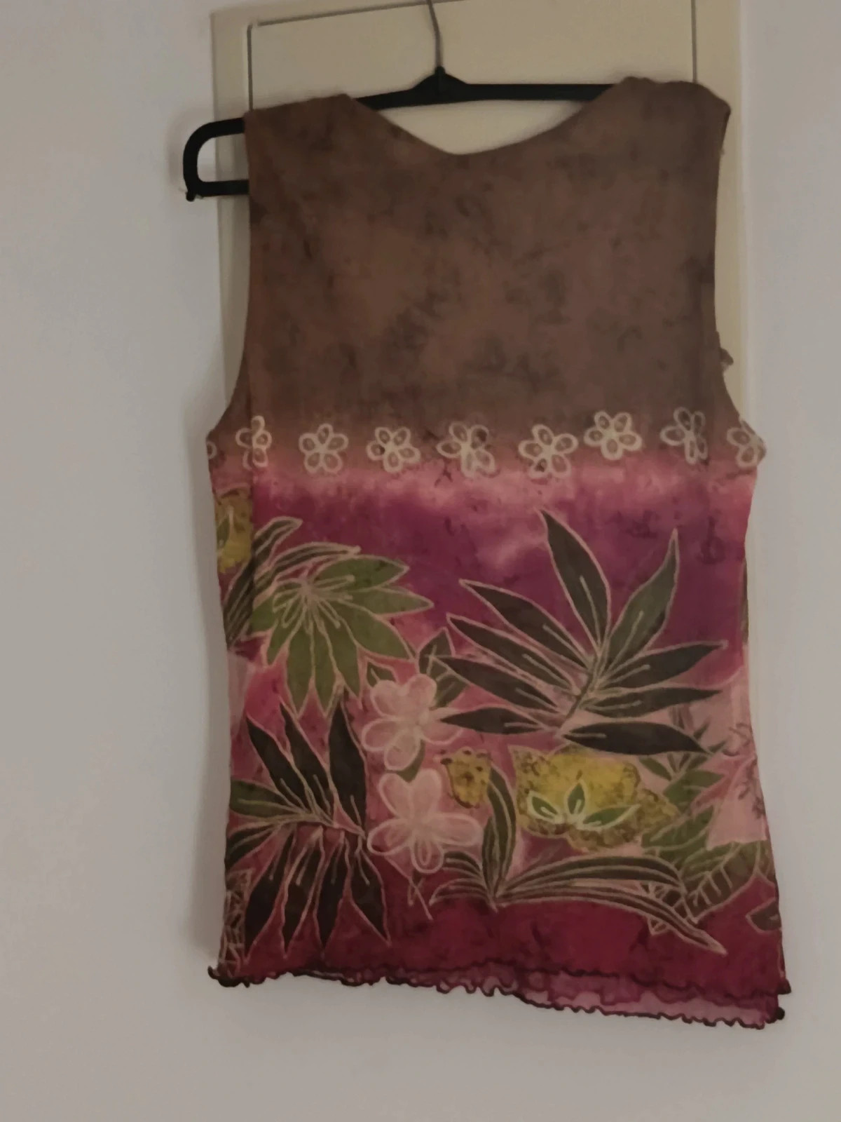 Camiseta Y2K Doble Capa Estampado Tropical y Volantes 🔥🔥 – Daneva – taille Autre 5