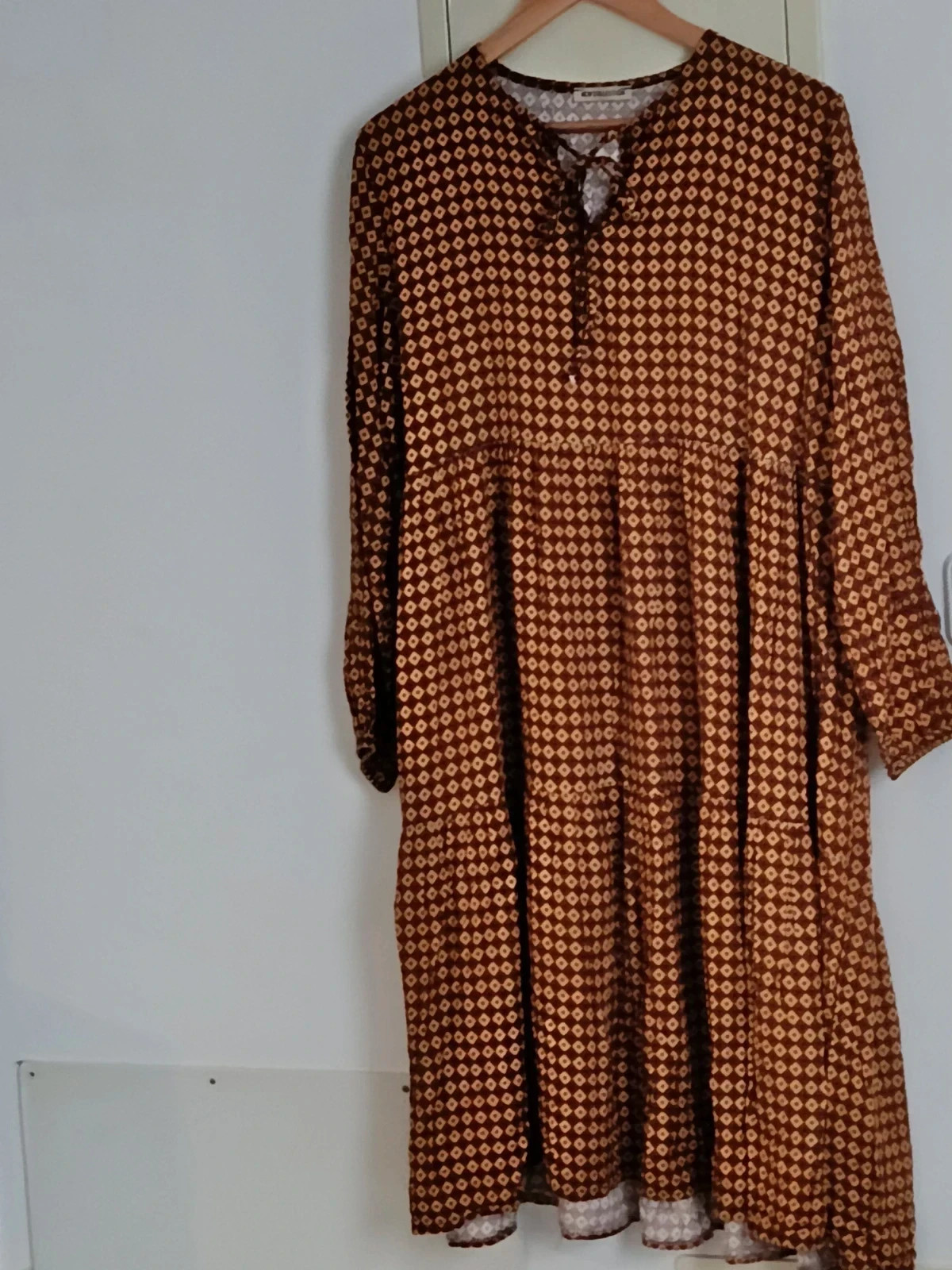 Vestido Midi Boho Chic 100% Viscosa Made in Italy 🔥🔥 – Made In Italy – taille XL / 42 / 14