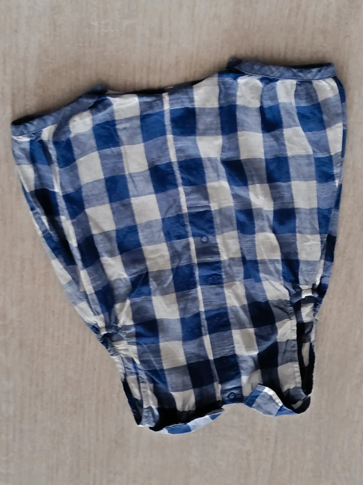 Pelele IKKS Bebé - Cuadros Vichy Azul y Blanco 🔥🔥 – IKKS – taille 1-3 mois / 56 cm 5