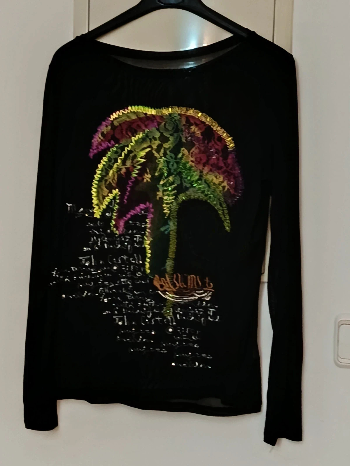 Camiseta Mesh Vintage Iceberg Bordada y con Lentejuelas Made in Italy🔥🔥 – Iceberg – taille M / 38 / 10 3