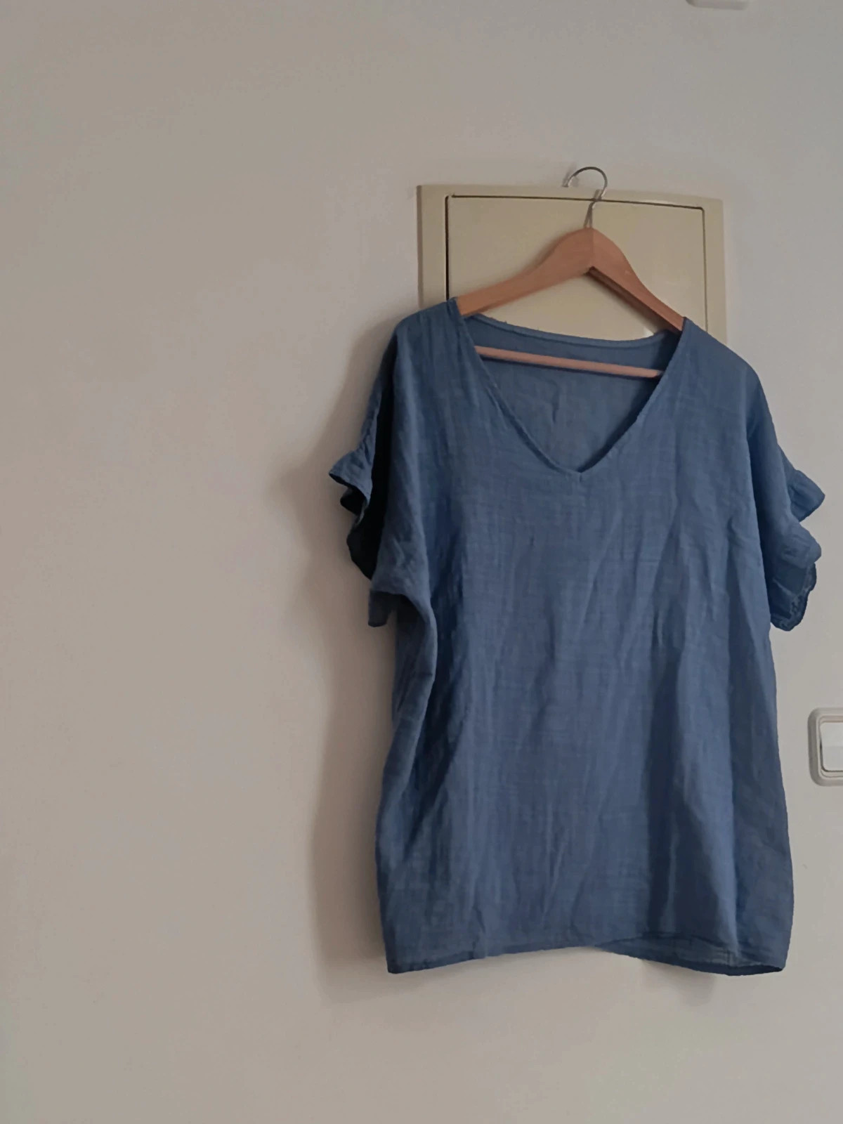 Blusa de Algodón Italiana – Azul Clarito🔥🔥 – Italia Independent – taille Taille unique 2