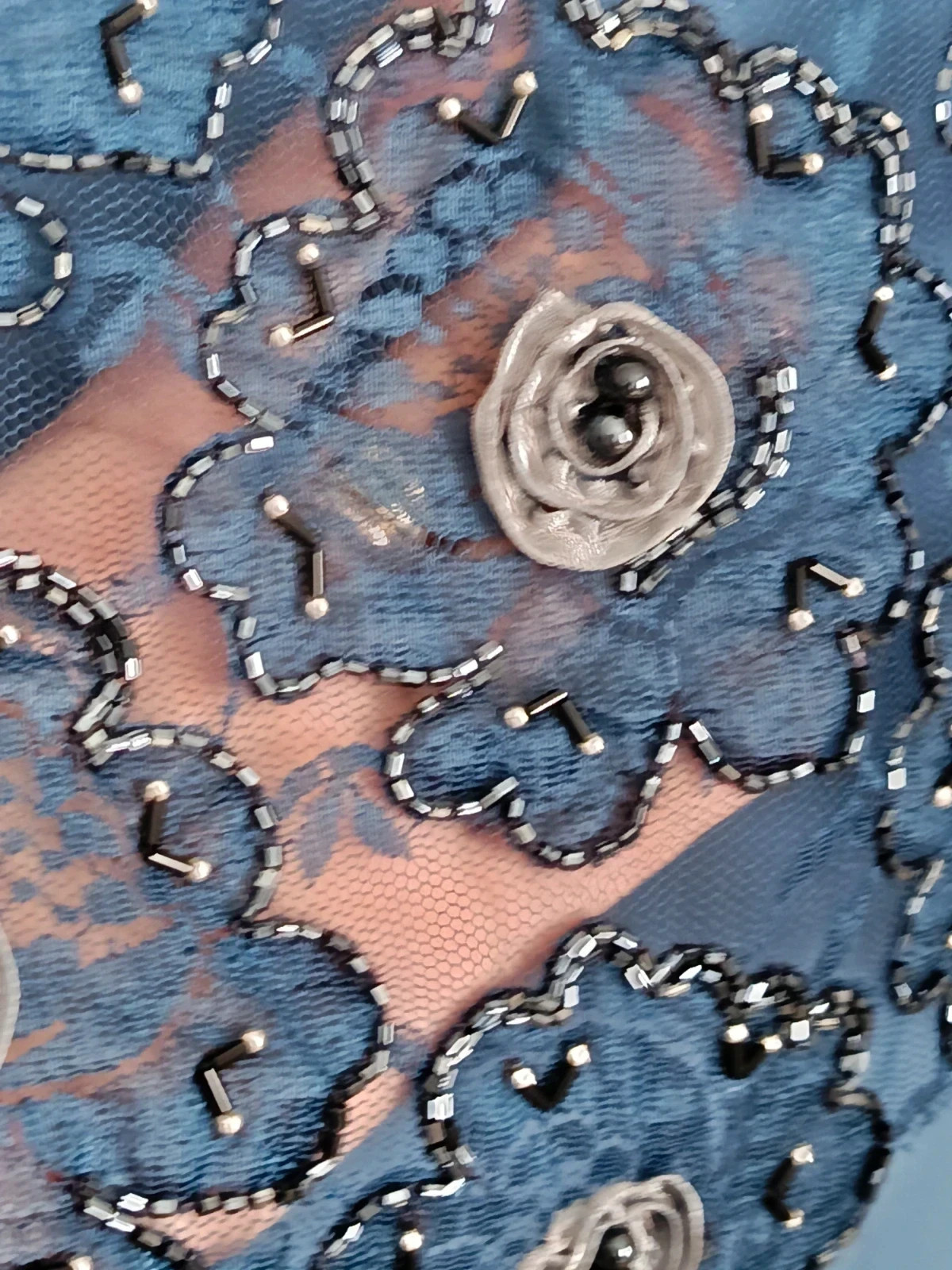 Vestido Gala Azul Ana Cano Córdoba Pedrería y Encaje🔥🔥 – Ana Cano – taille Autre 4