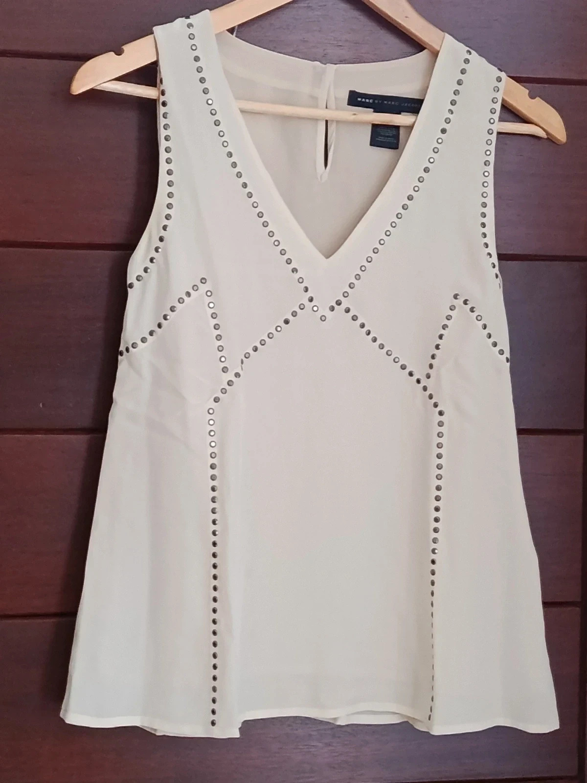 Blusa de Seda Marc by Marc Jacobs Detalles Joya Talla XS🔥🔥 – Marc Jacobs – taille XS / 34 / 6 4