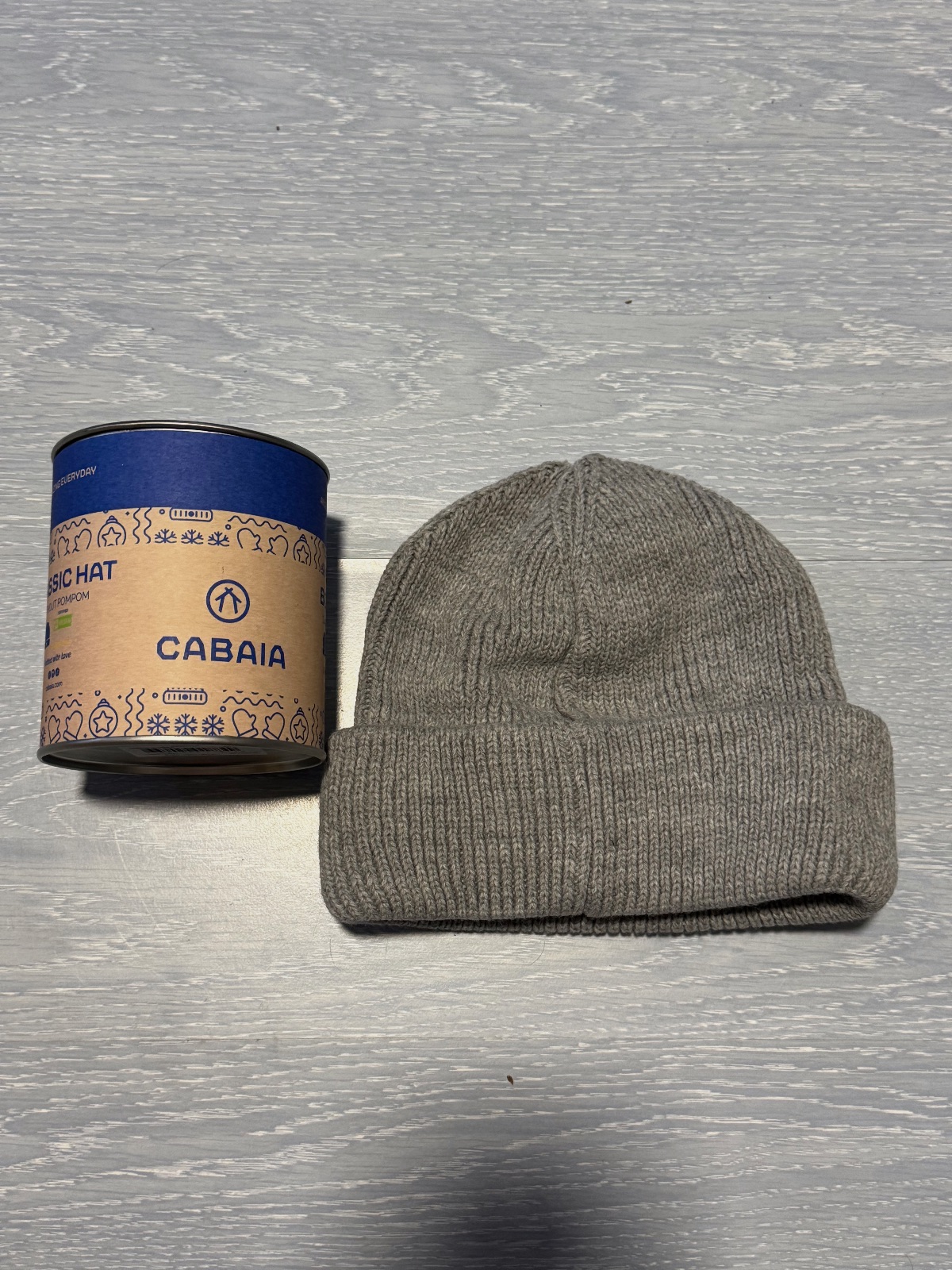 Bonnet Cabaïa gris en maille – Cabaïa – taille Taille unique 3