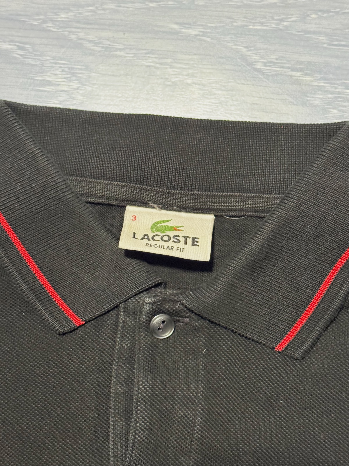 Polo noir manches courtes Lacoste – Lacoste – taille S 5