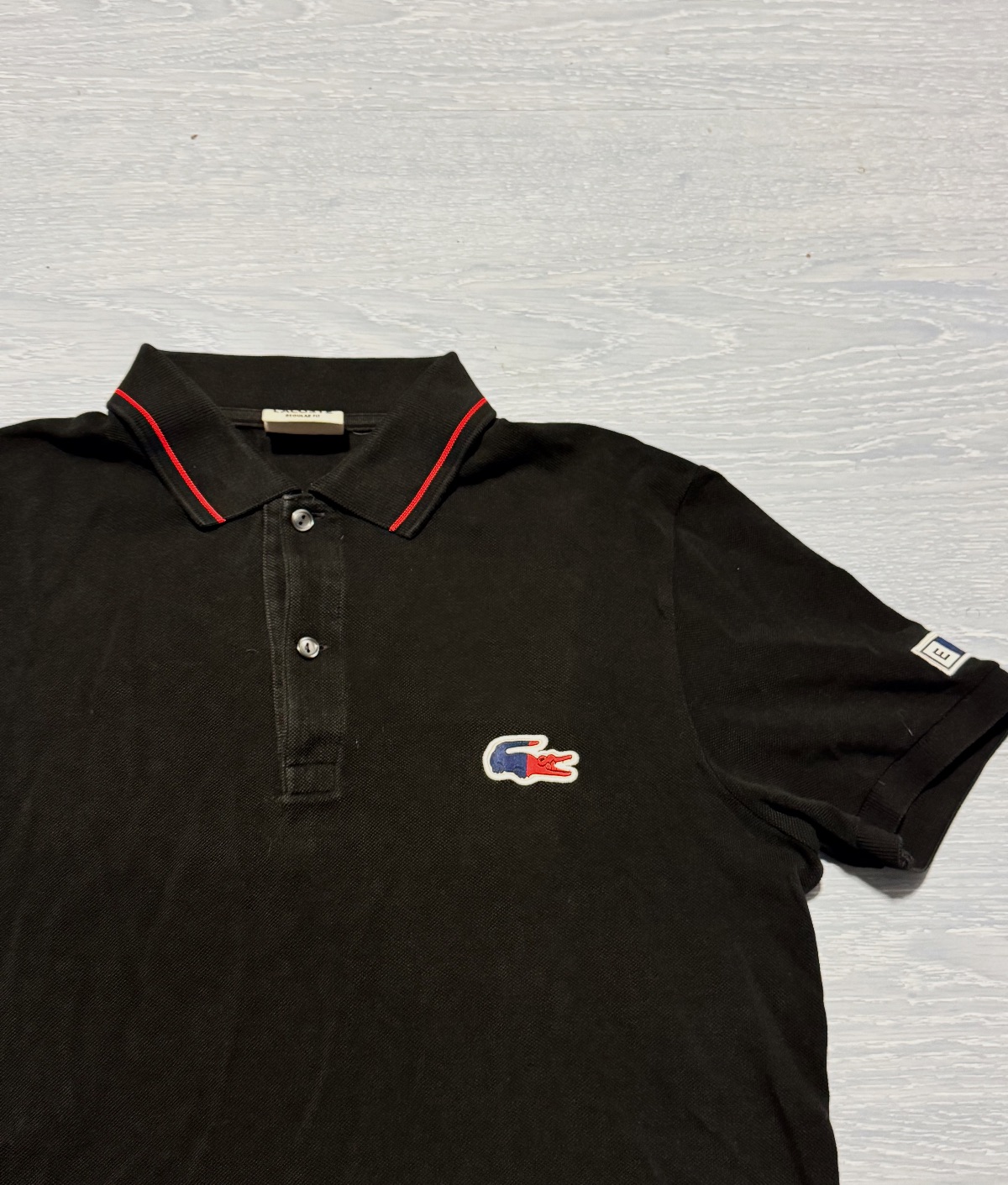 Polo noir manches courtes Lacoste – Lacoste – taille S 2