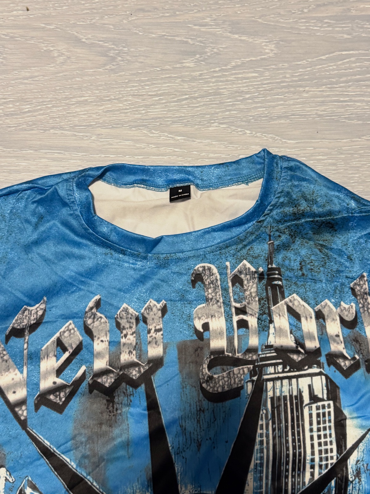 T-shirt imprimé New York bleu – Romwe – taille M 4