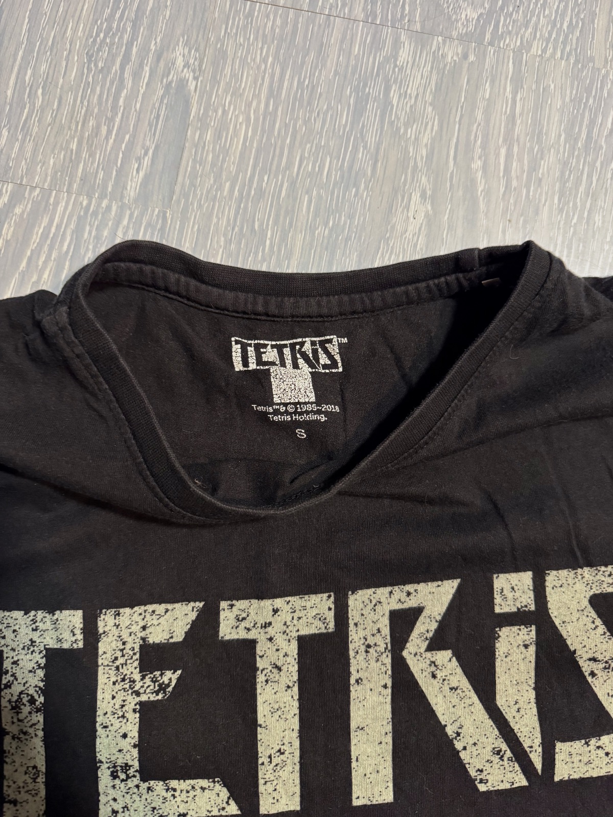 T-shirt noir imprimé Tetris taille S – Tetris – taille S 3