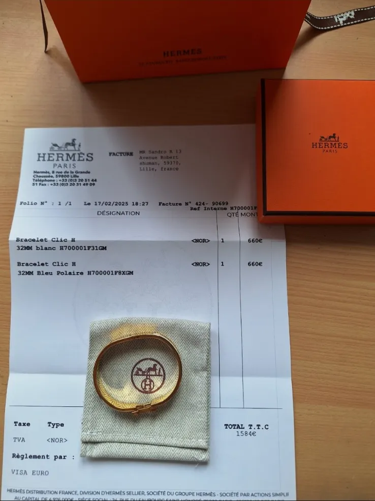Bracelet Hermès Clic H – Hermes paris – taille Taille unique 2