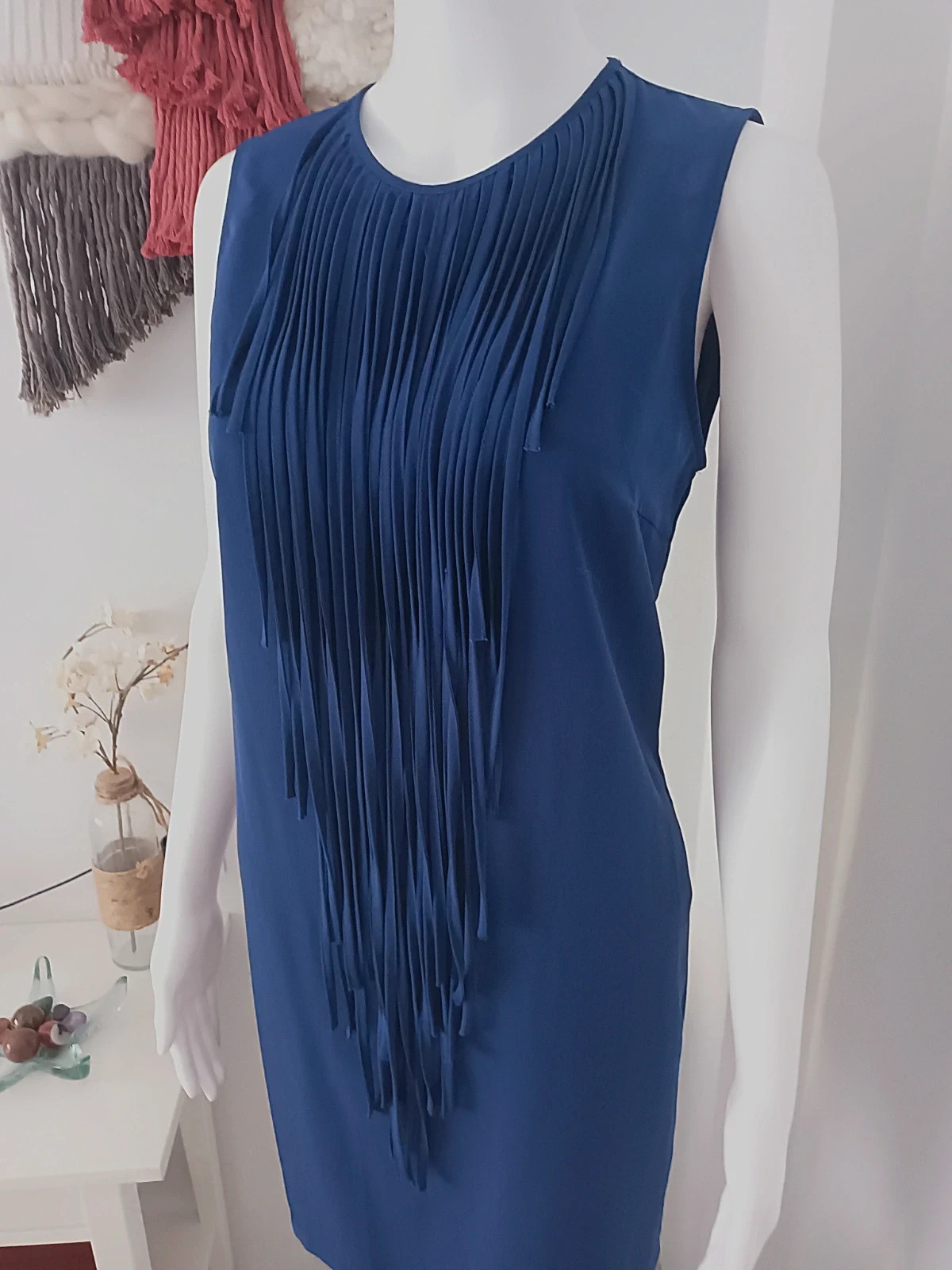 Vestido Azul Eléctrico de Coctel y fiesta Zara Basic T.S. – Zara – taille S / 36 / 8 3
