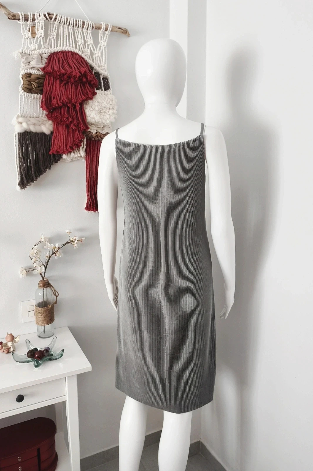 Vestido midi plisado Azul Turquesa by ONLY T.L – ONLY – taille L / 40 / 12 3