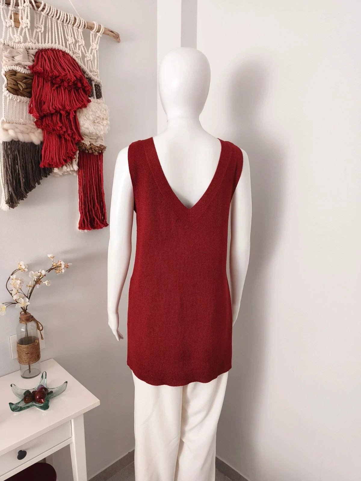 Maxi chaleco/ Top largo de punto by Sfera Collection – Sfera Collection – taille M / 38 / 10 3