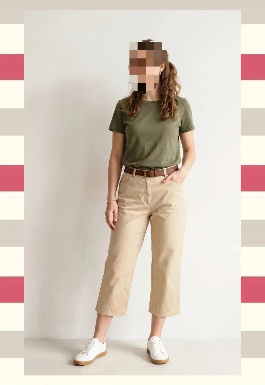 Pantalon Capri/ Pirata Beige Marca BELFE T.44 – Belfe – taille XXL / 44 / 16 2