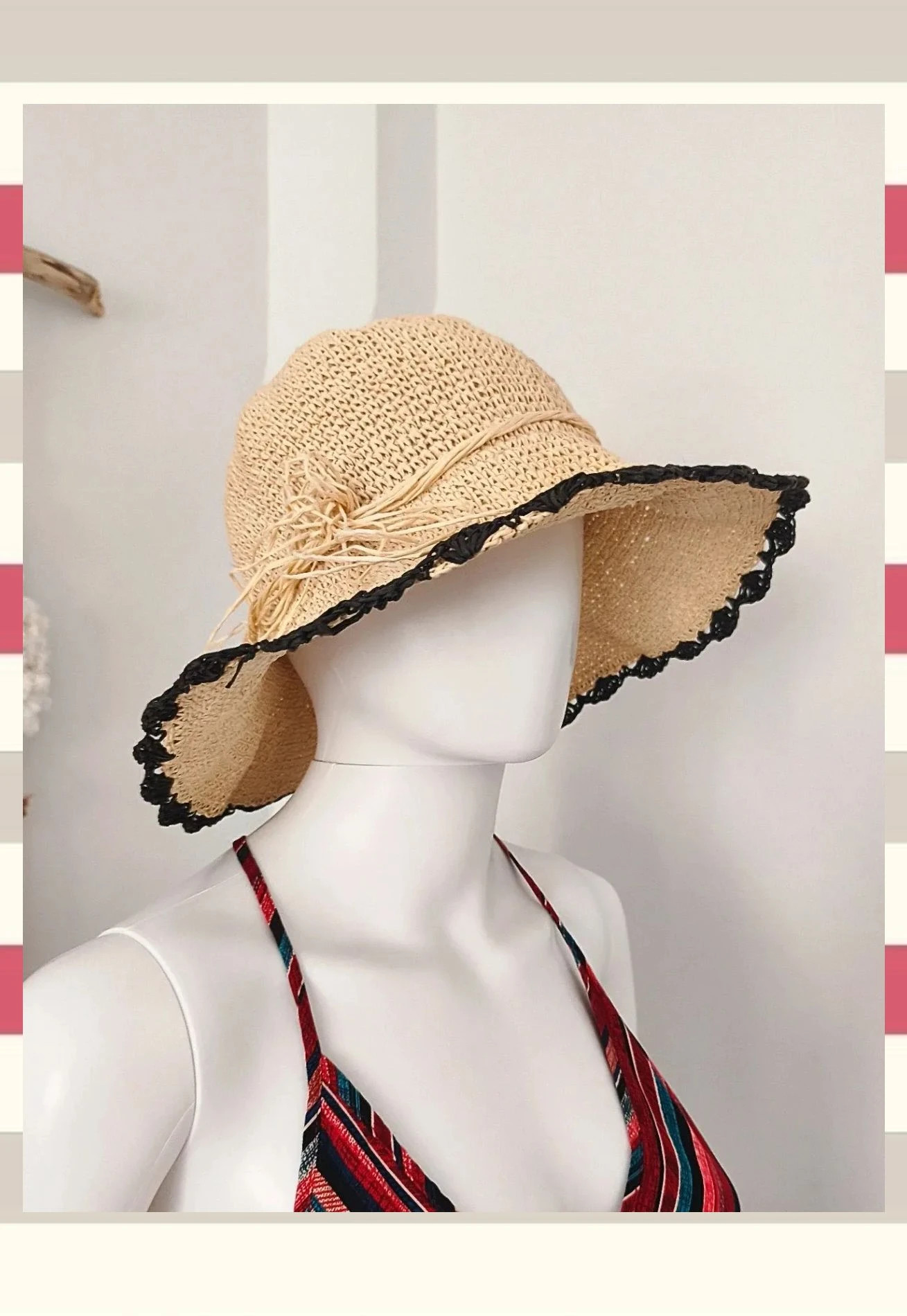 Sombrero de rafia Marca Zara Home Beach Collection