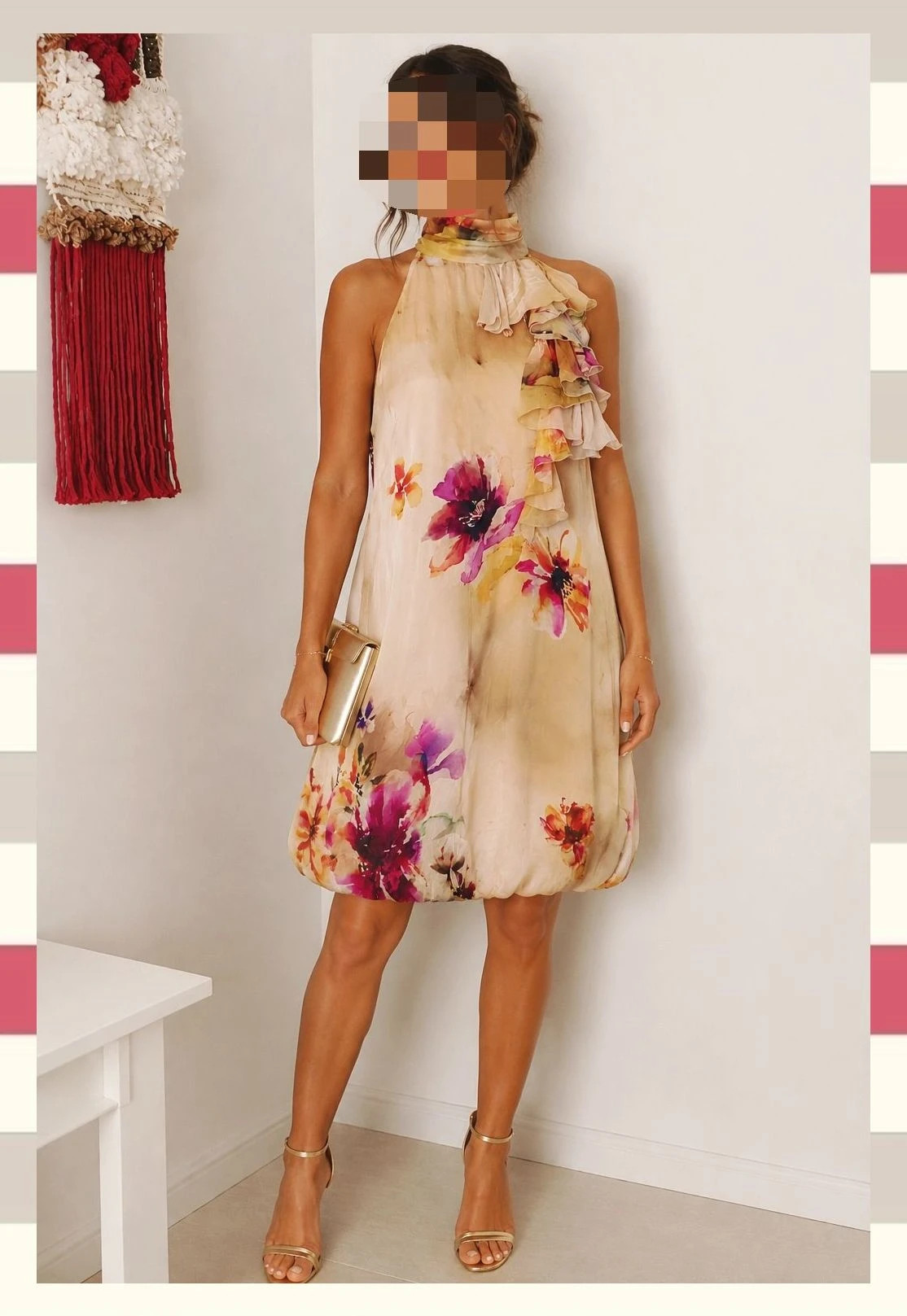 Vestido halter seda by Tintoretto T. XL/42 – Tintoretto – taille XL / 42 / 14 2