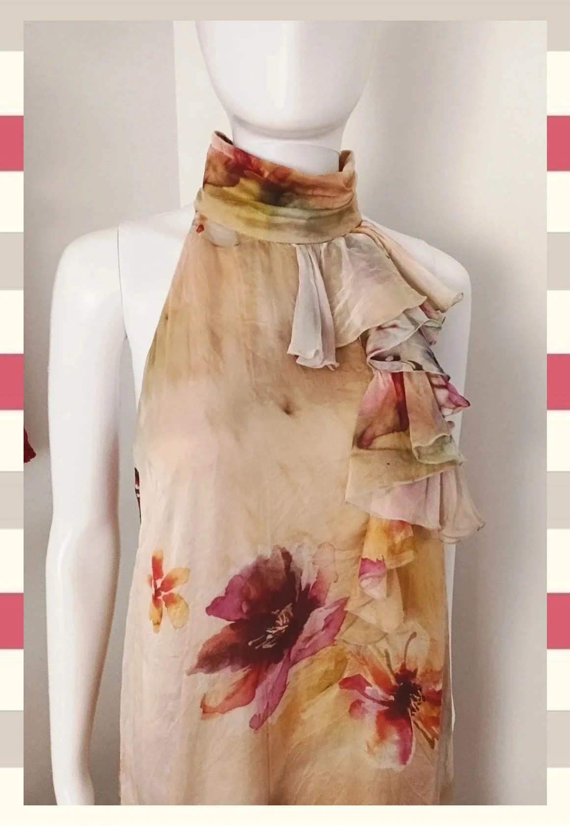 Vestido halter seda by Tintoretto T. XL/42 – Tintoretto – taille XL / 42 / 14 4