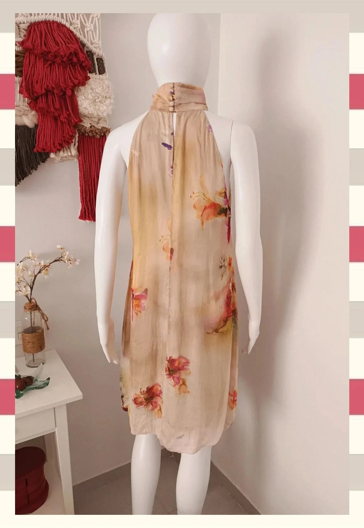 Vestido halter seda by Tintoretto T. XL/42 – Tintoretto – taille XL / 42 / 14 3