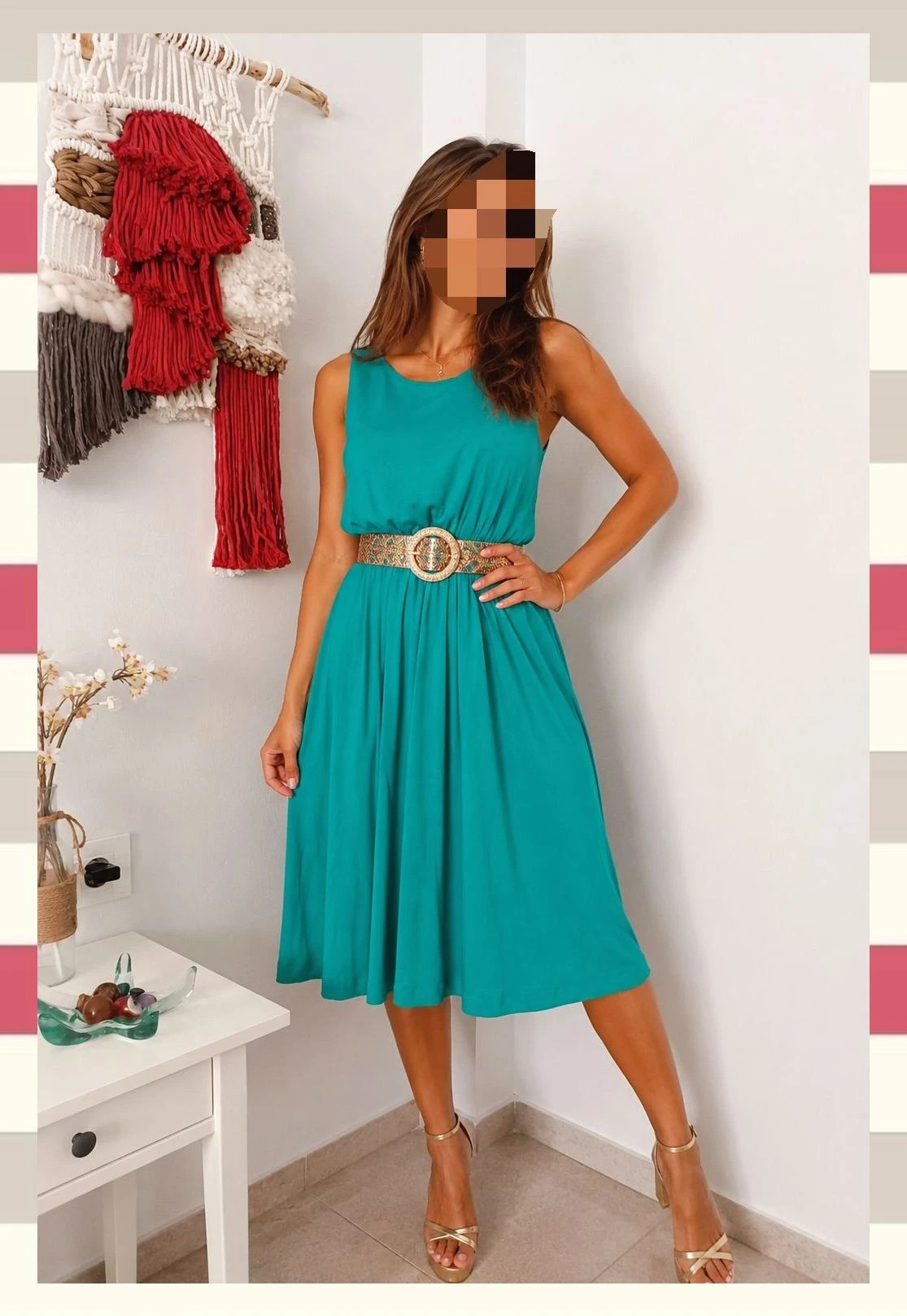Elegante vestido verde Esmeralda by Formula Joven T.S. – Fórmula Joven – taille S / 36 / 8 2