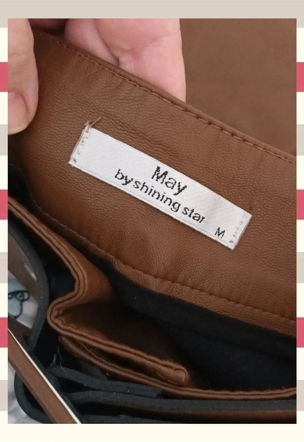 Precioso pantalon efecto cuero Marca May by shining star – May By Shining Star – taille M / 38 / 10 5