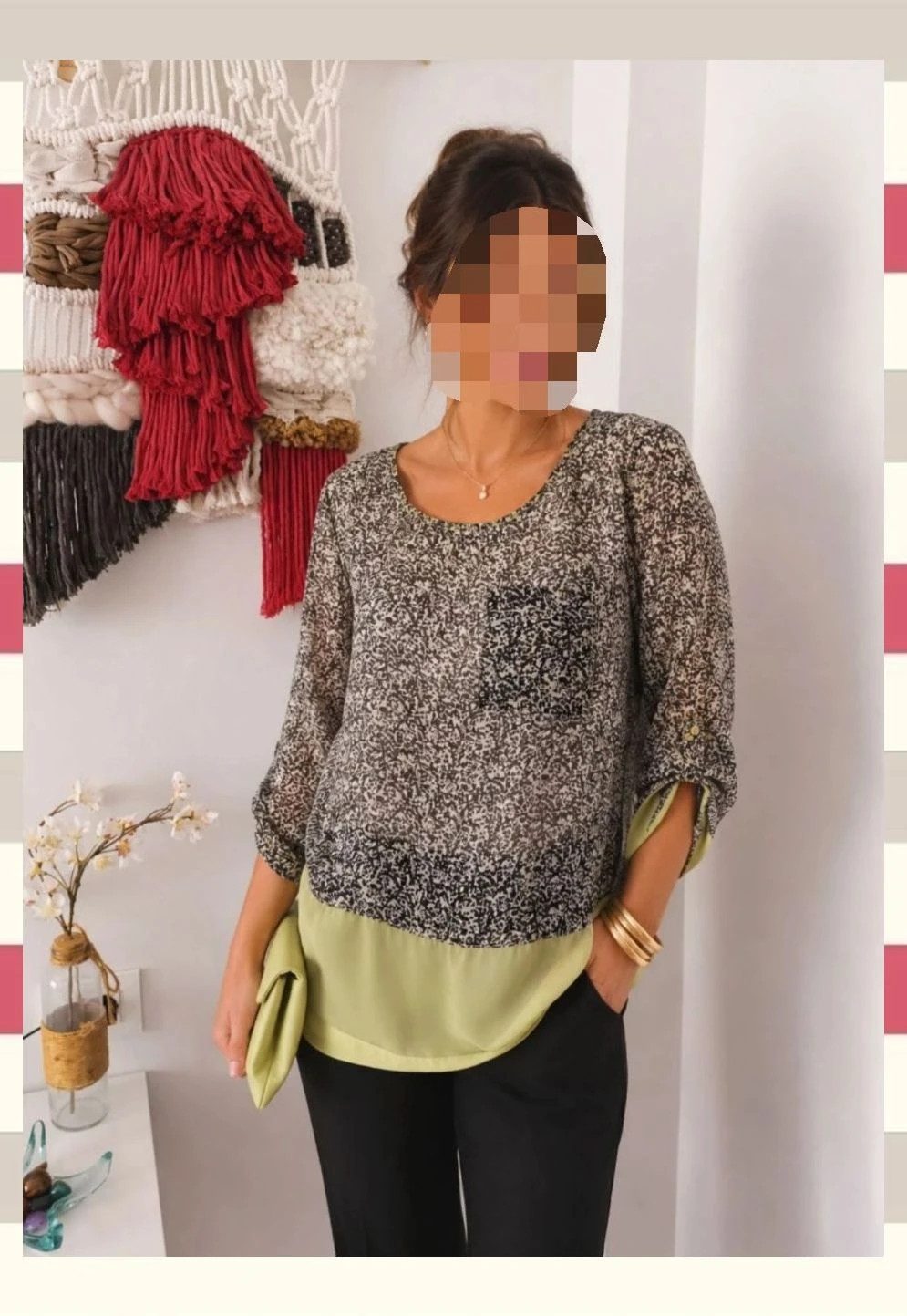 Blusa Estampada de Gasa S.Oliver TS – s.Oliver – taille S / 36 / 8 3