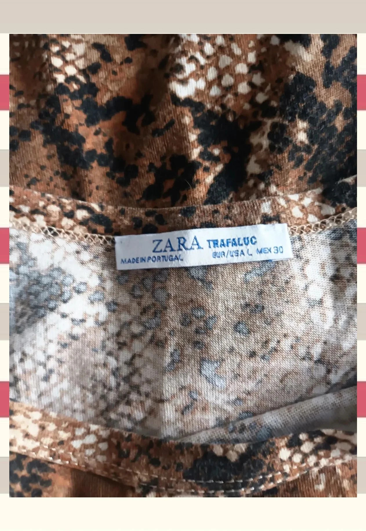 Camiseta corta de Zara Trafaluc T.L/XL – Zara Trafaluc – taille XL / 42 / 14 5