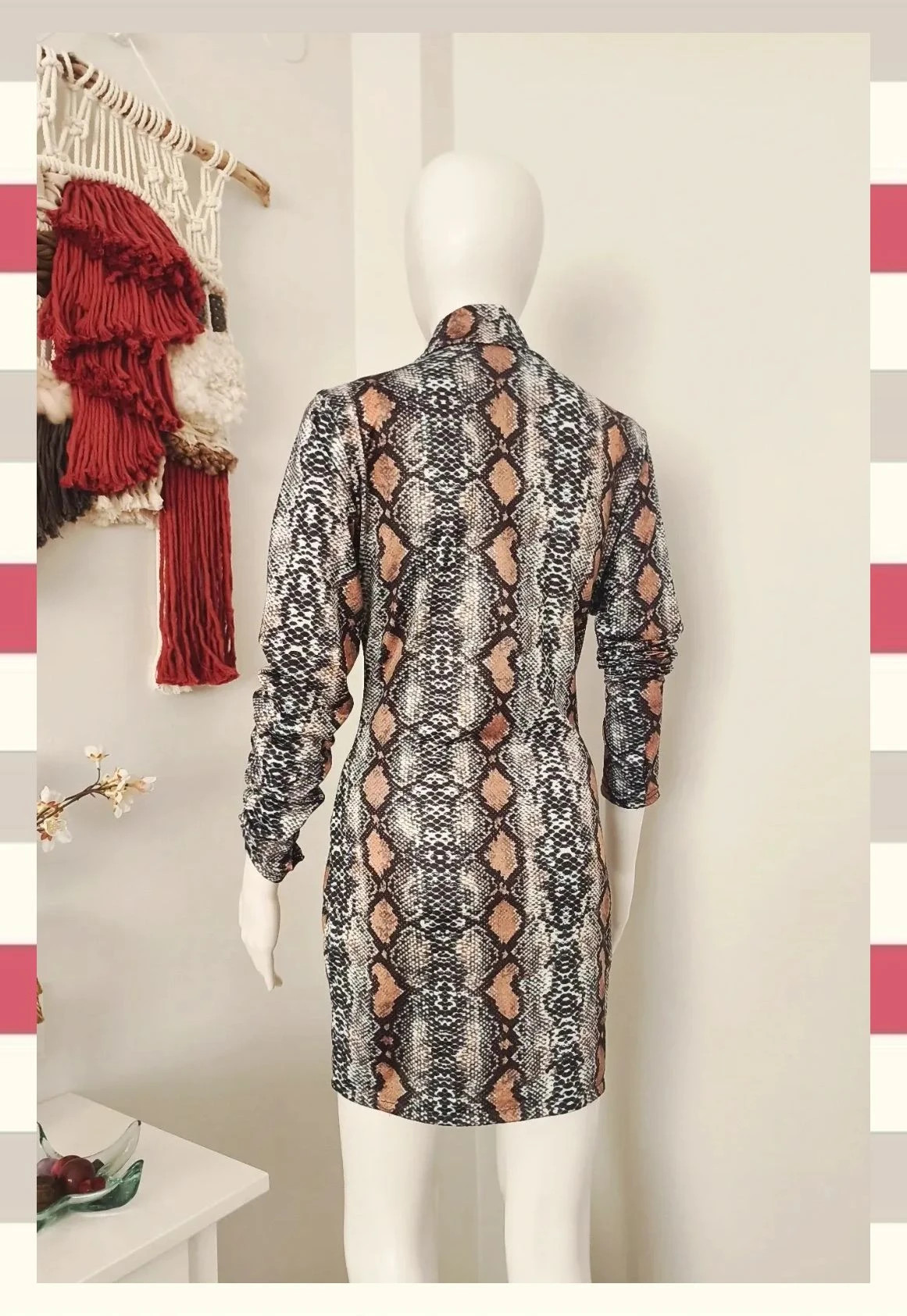 Elegante y festivalero vestido snake bodycon – La Boutique – taille M / 38 / 10 3