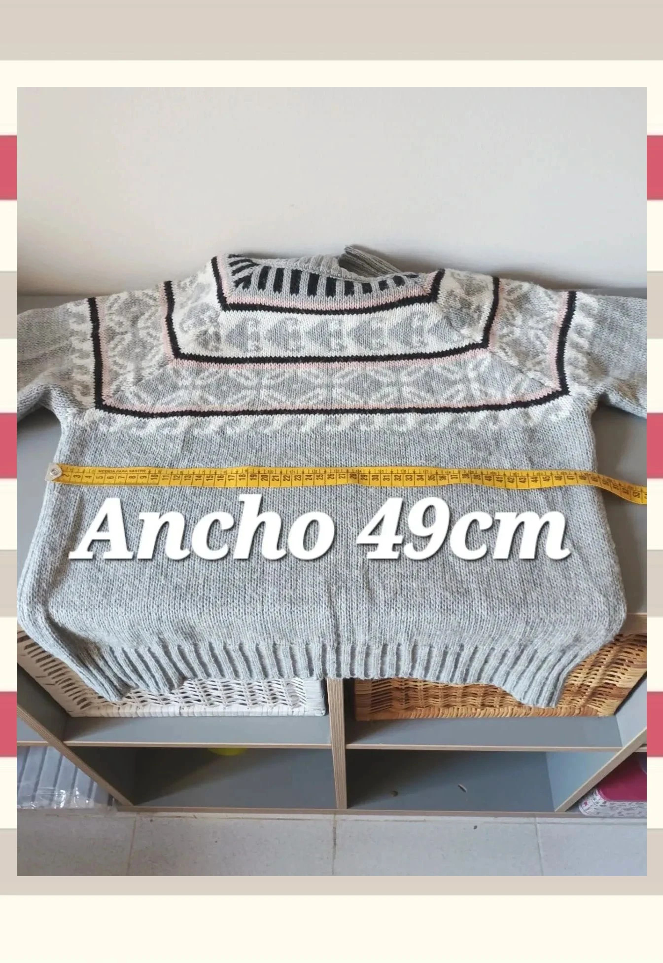 Jersey de Punto Fair Isle Made in Italy – Vintage Boutique – taille S / 36 / 8 5