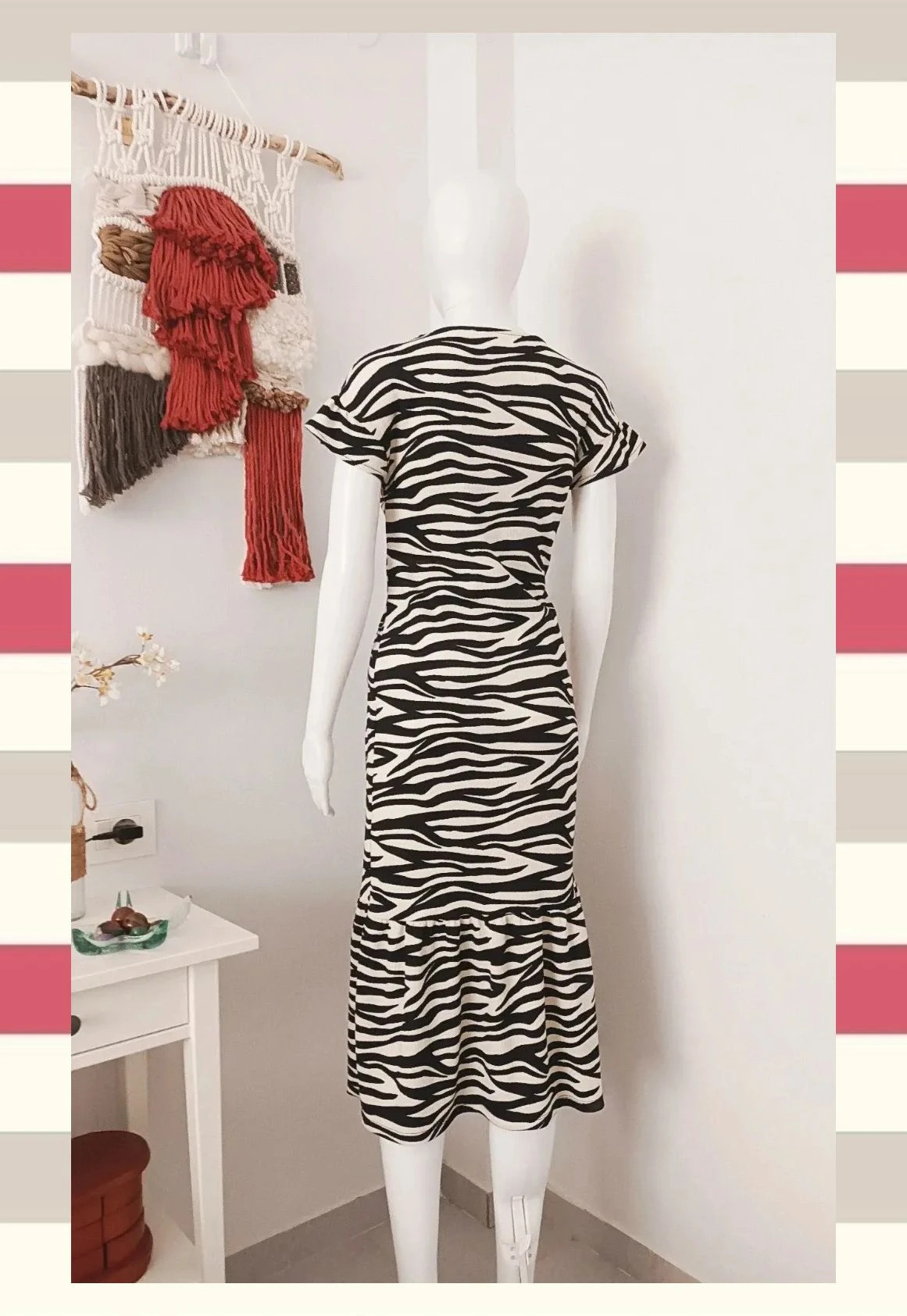 Maxi vestido Print Cebra T.S. – Sfera Casual – taille S / 36 / 8 3