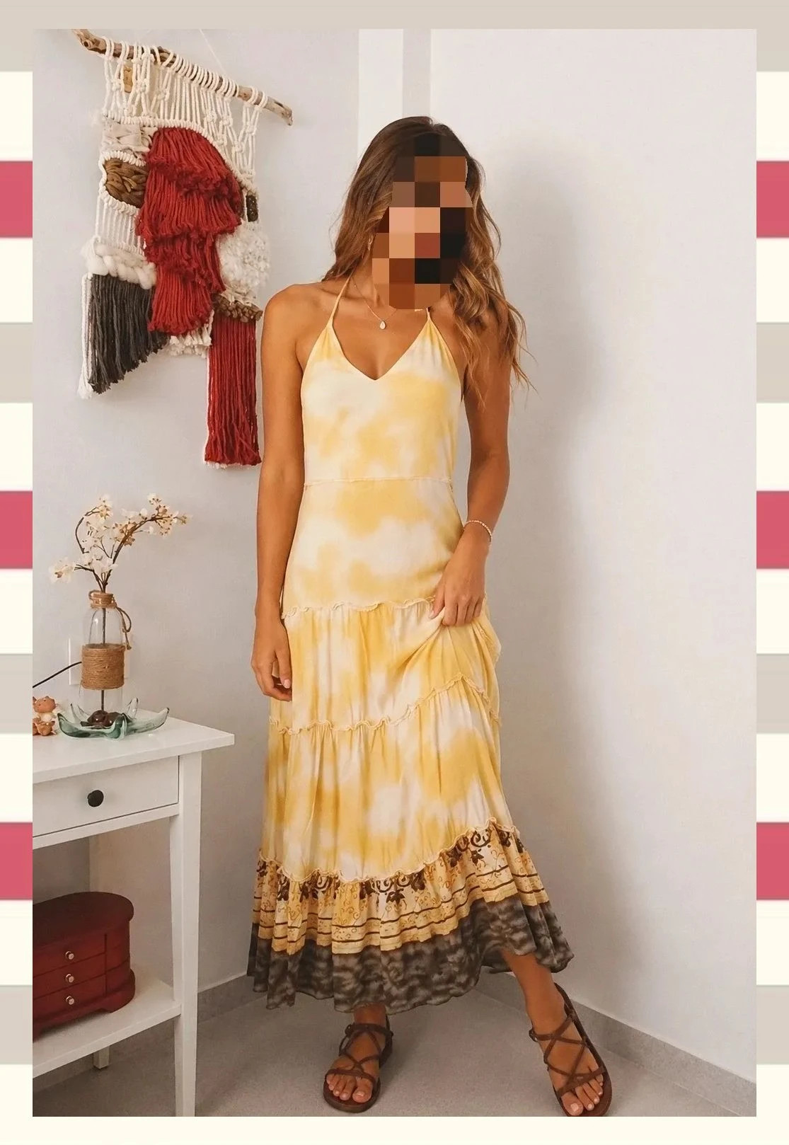 Vestido Largo Boho Ibiza Chic Tie-Dye T.L – Boutique IBIZA – taille L / 40 / 12 3