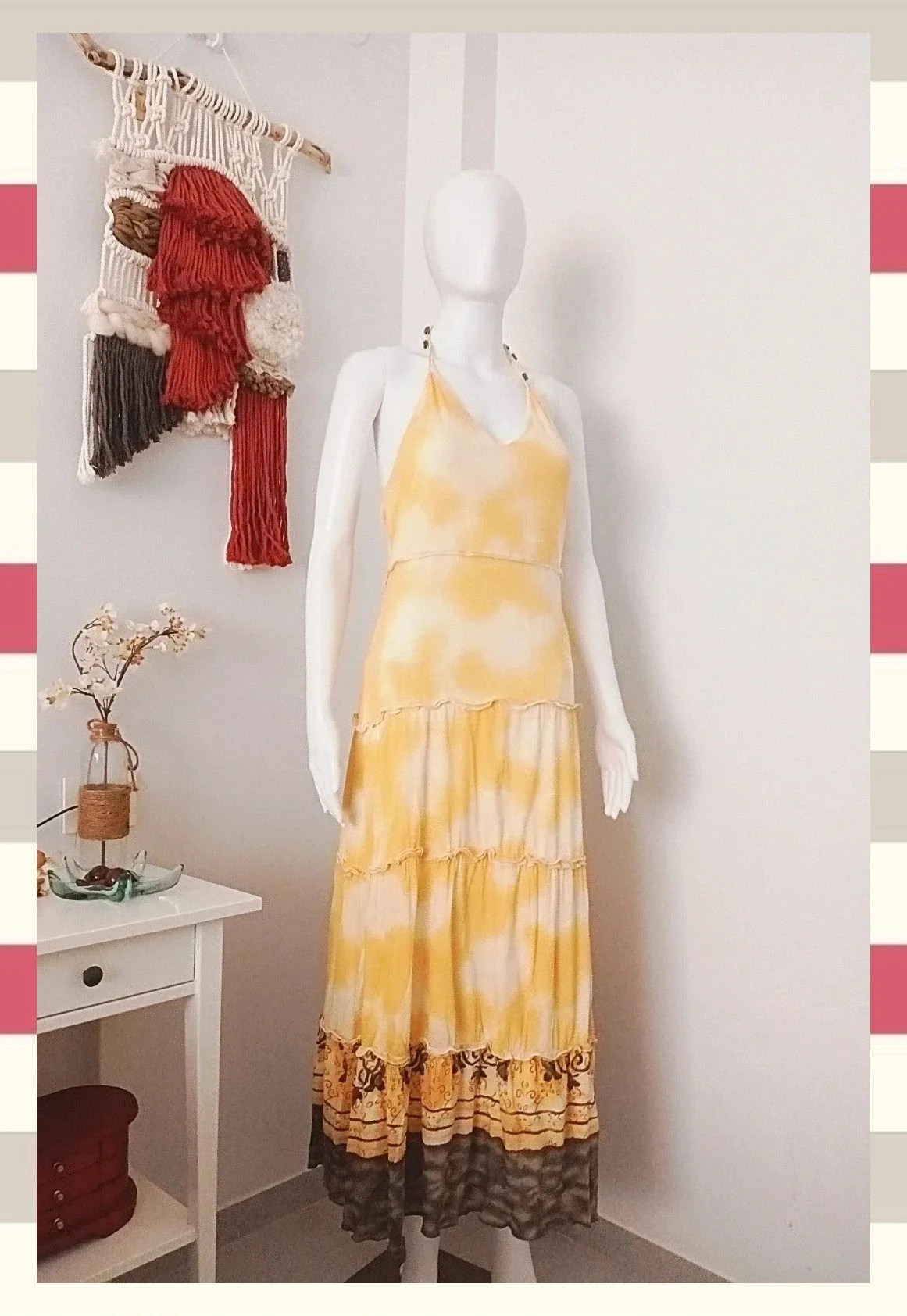 Vestido Largo Boho Ibiza Chic Tie-Dye T.L – Boutique IBIZA – taille L / 40 / 12