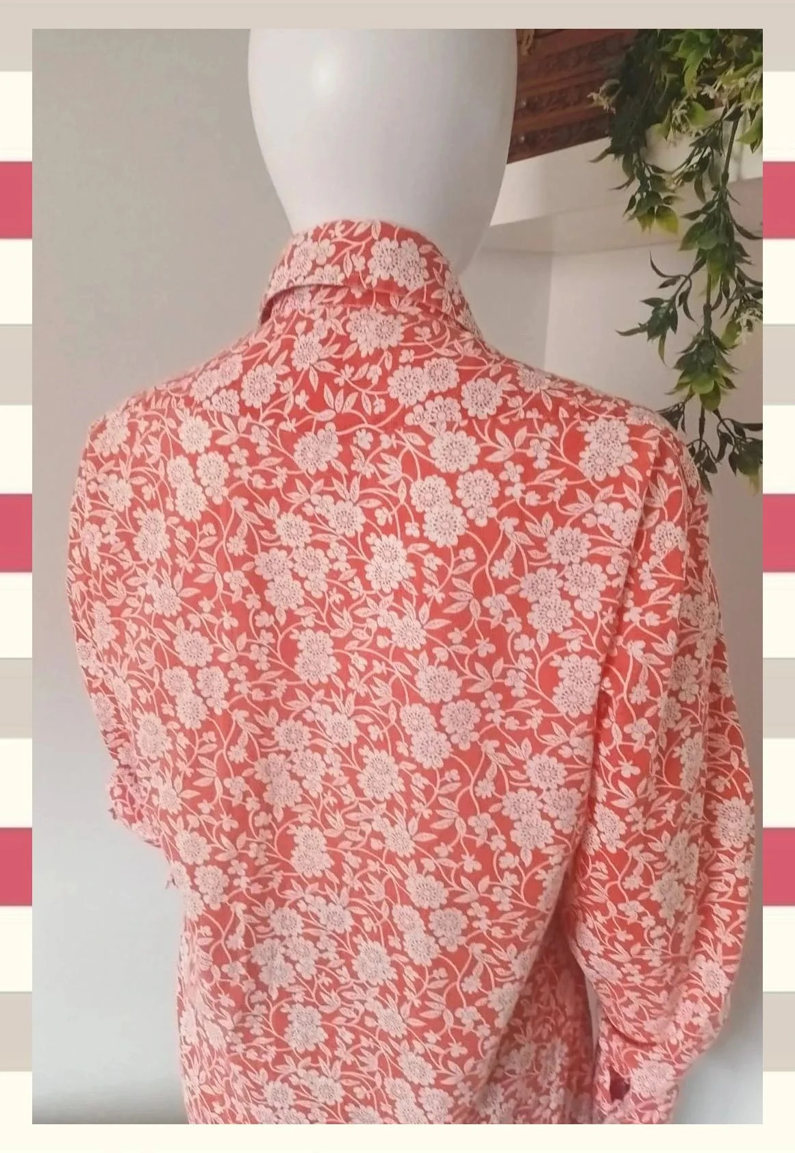 Camisa Western Vintage print retro T.44 – Boutique De La Femme – taille 4XL / 48 / 20 3