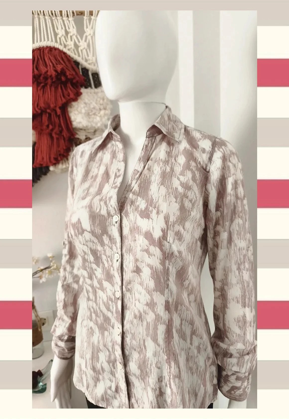 Camisa Michael Kors Estampado Abstracto Talla 4 – Michael Kors – taille S / 36 / 8 5