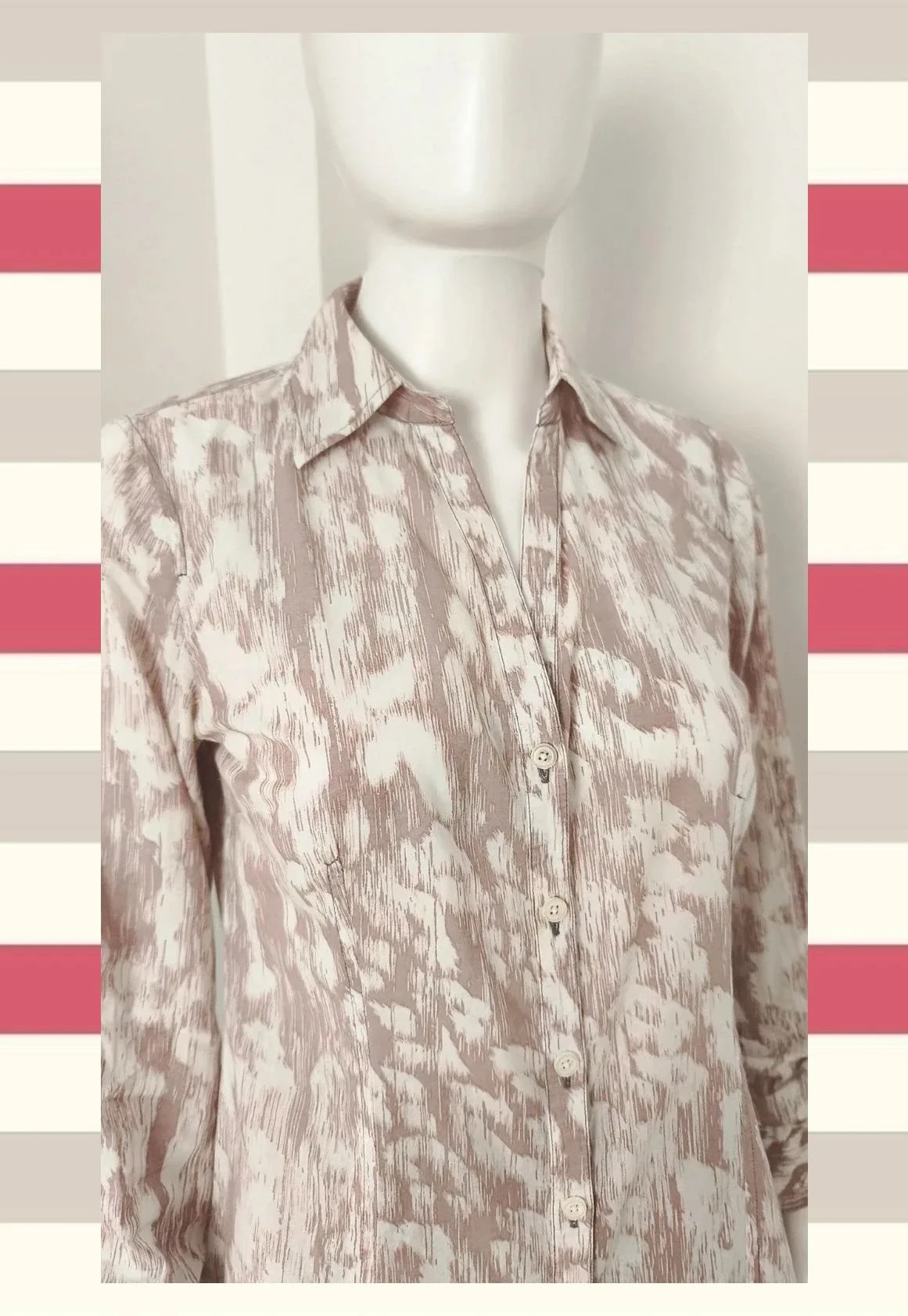 Camisa Michael Kors Estampado Abstracto Talla 4 – Michael Kors – taille S / 36 / 8 4