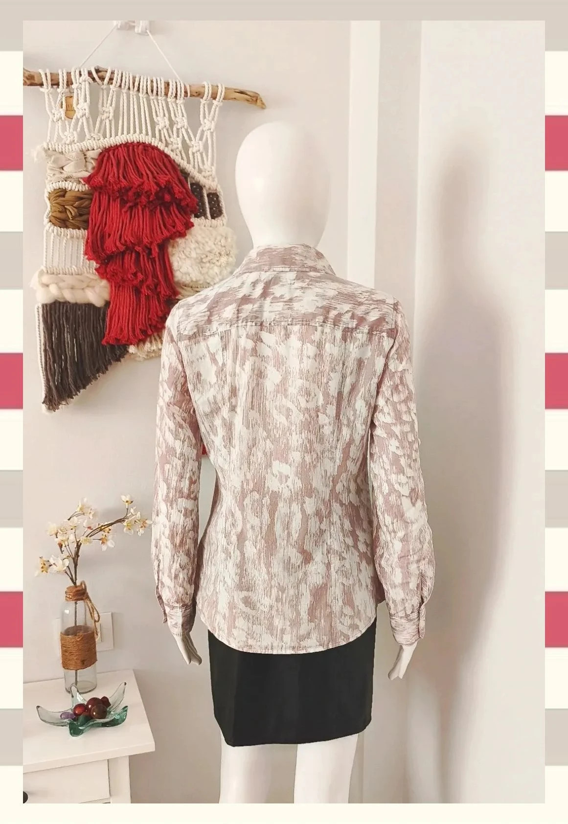 Camisa Michael Kors Estampado Abstracto Talla 4 – Michael Kors – taille S / 36 / 8 3