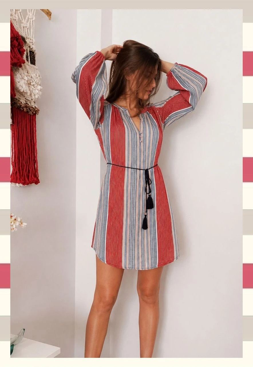 Vestido túnica Cinturón Borlas by Only Nuevo – ONLY – taille XS / 34 / 6 2