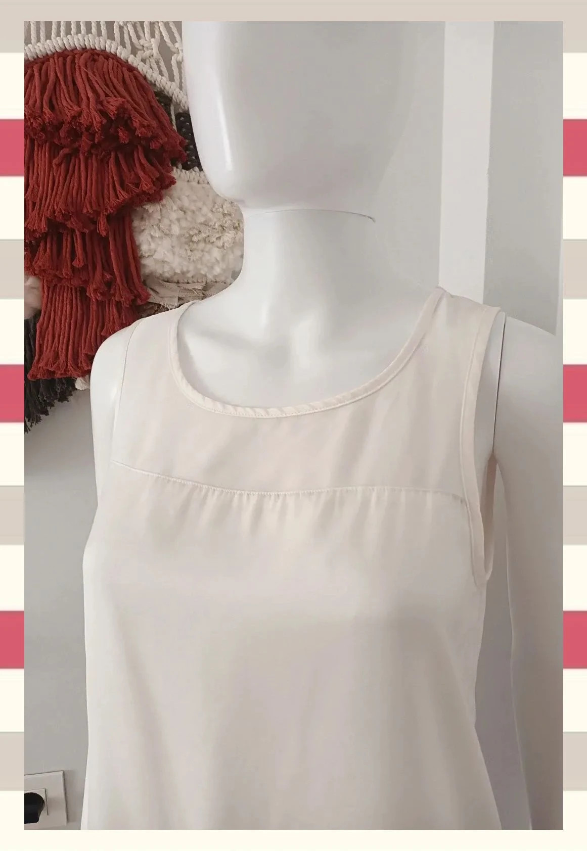 Blusa Básica Contraste Satinado y Gasa ONLY T.S – ONLY – taille S / 36 / 8 4