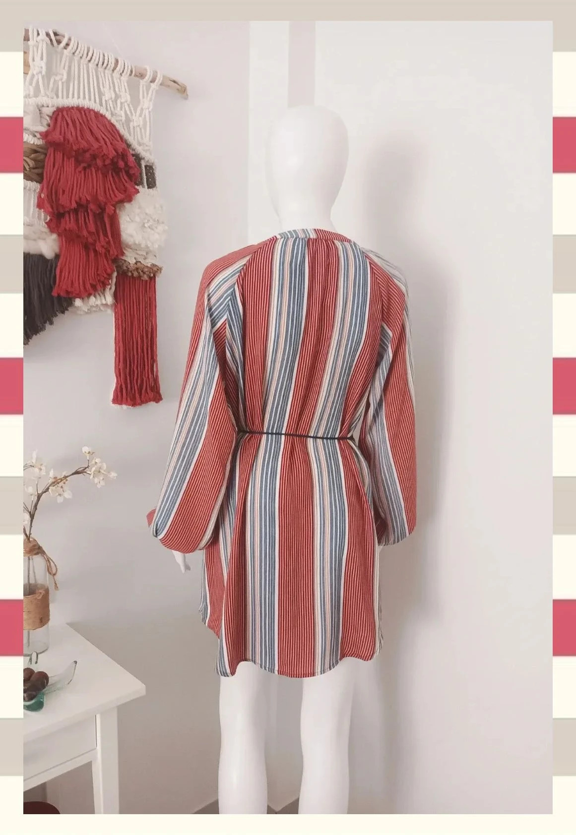 Vestido túnica Cinturón Borlas by Only Nuevo – ONLY – taille XS / 34 / 6 3