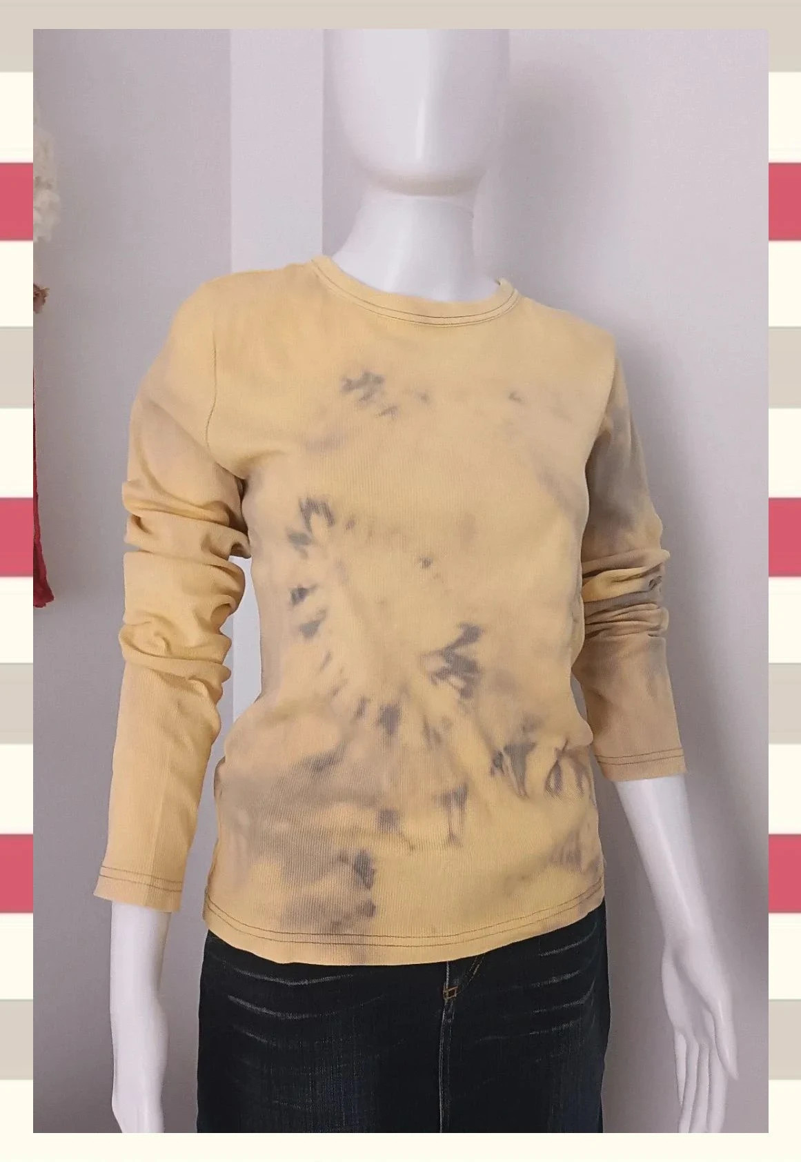 Camiseta canalé Diseño Tie-dye Zara T.L – Zara – taille L / 40 / 12 3
