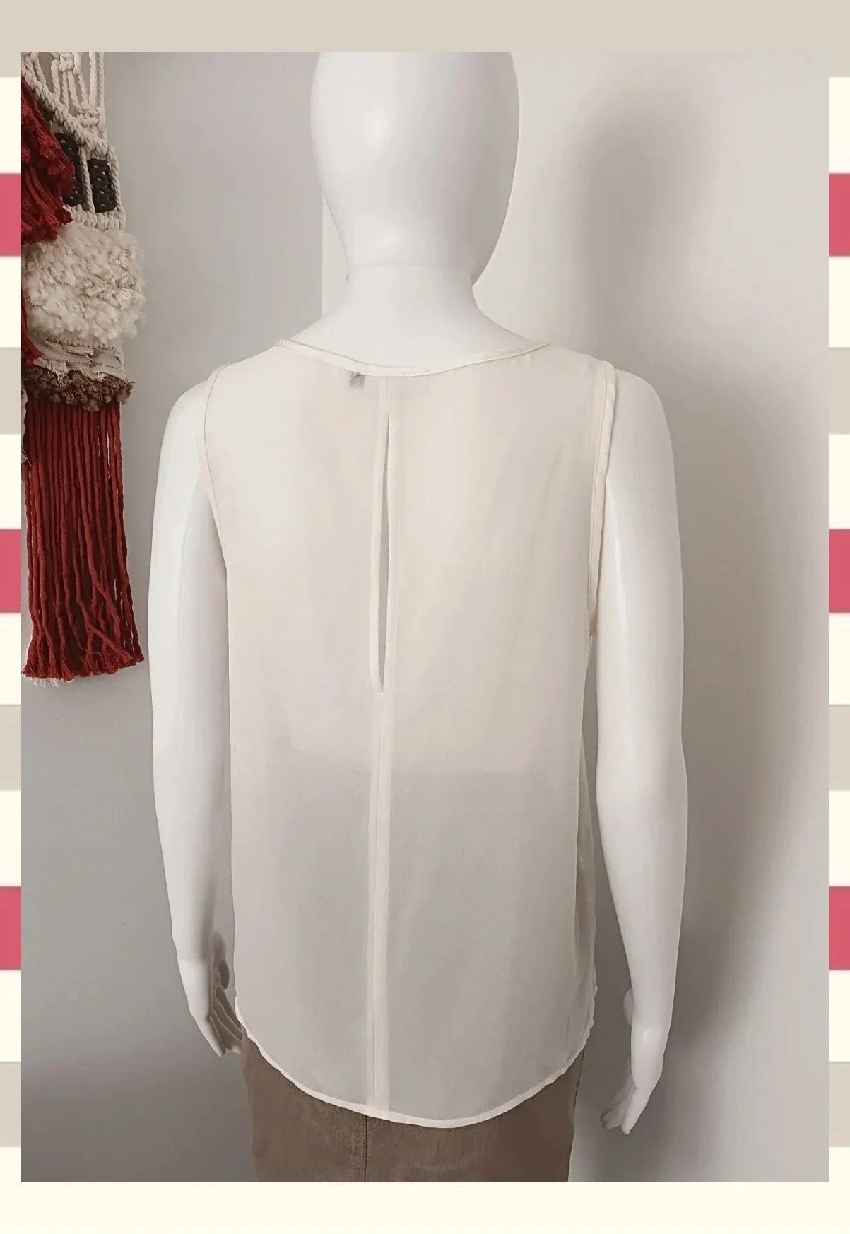 Blusa Básica Contraste Satinado y Gasa ONLY T.S – ONLY – taille S / 36 / 8 3