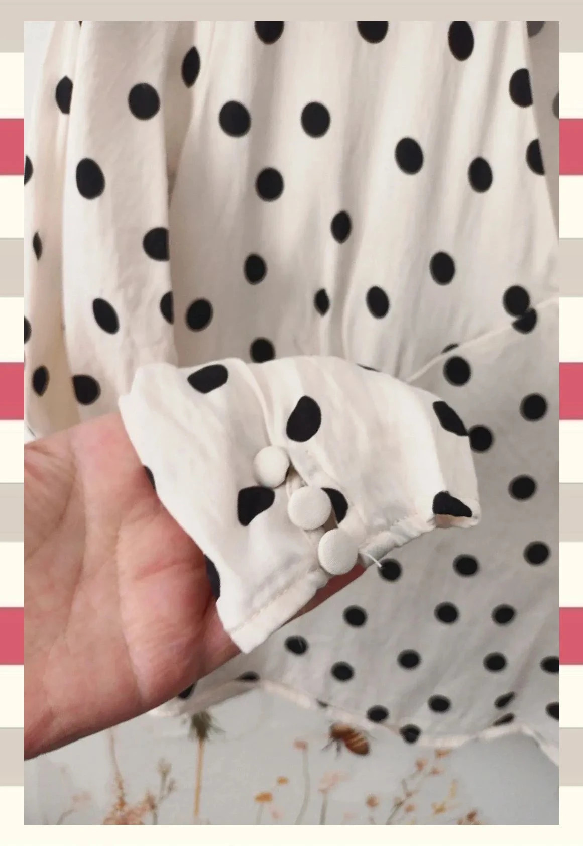 Blusa de Lunares Estilo Retro T.M. – MNG – taille M / 38 / 10 3