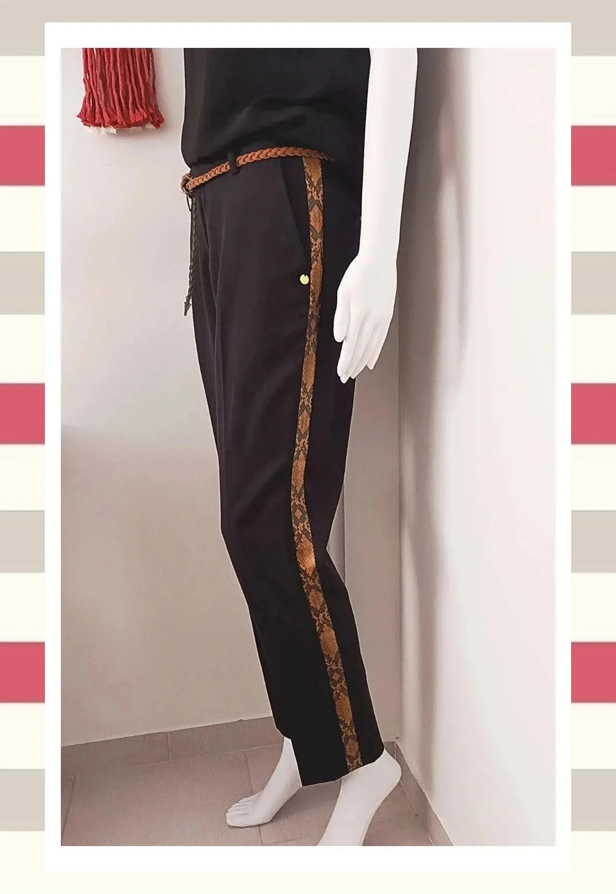 Pantalon de vestir Scotch & Soda Detalle lateral Snake – Scotch & Soda – taille S / 36 / 8 2