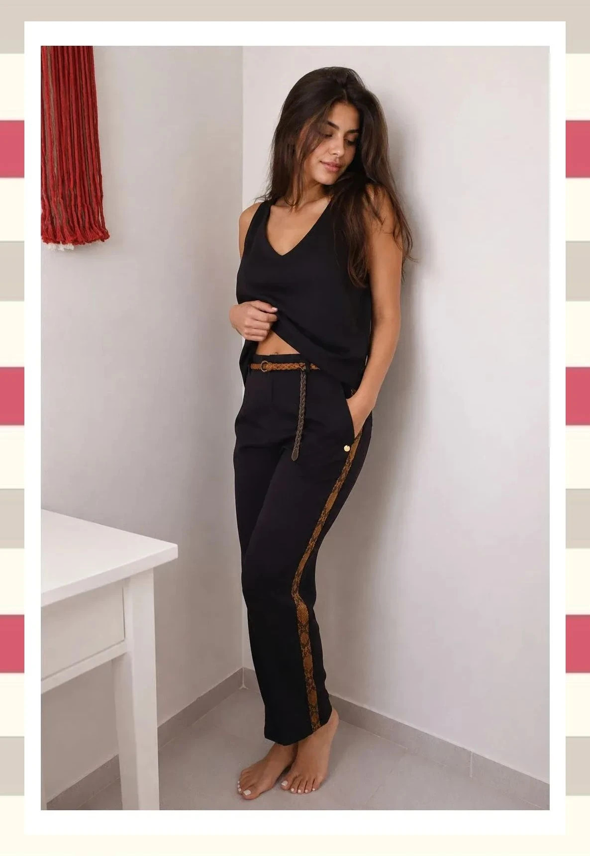 Pantalon de vestir Scotch & Soda Detalle lateral Snake – Scotch & Soda – taille S / 36 / 8 3