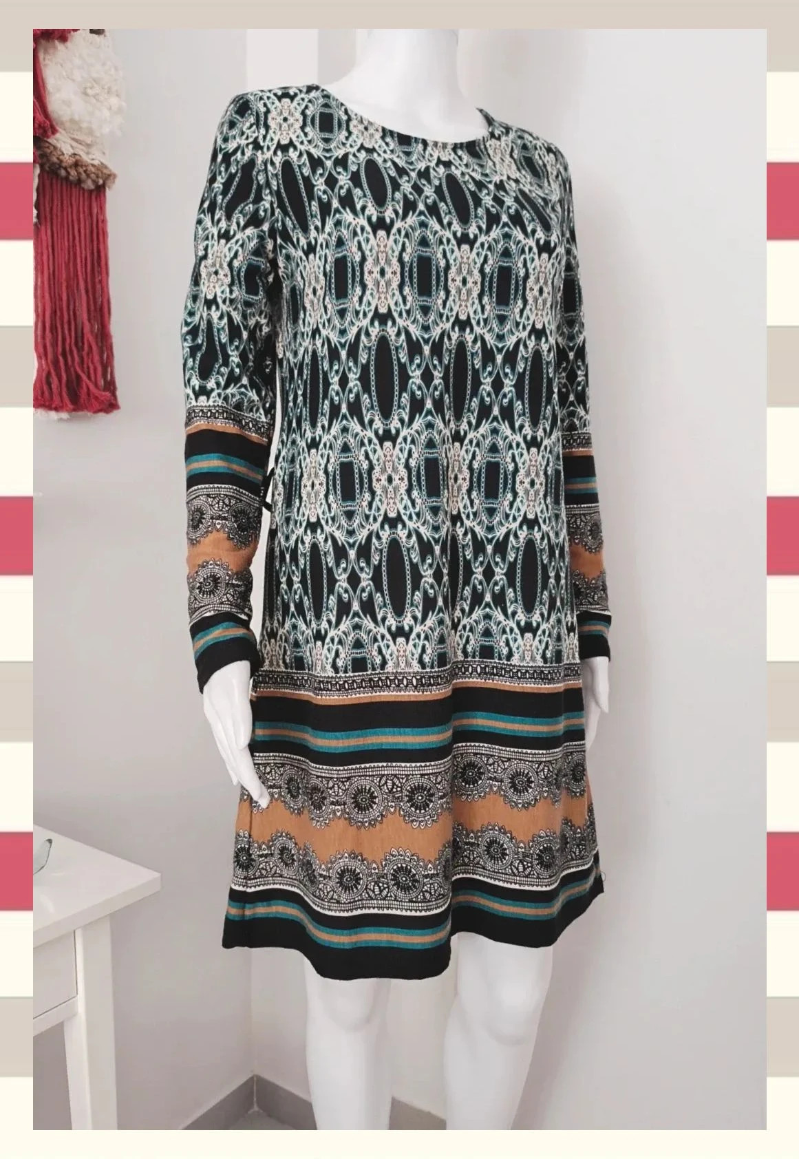 Vestido Boho/Étnico Corte Evasè by DoDo – DoDo – taille M / 38 / 10 4