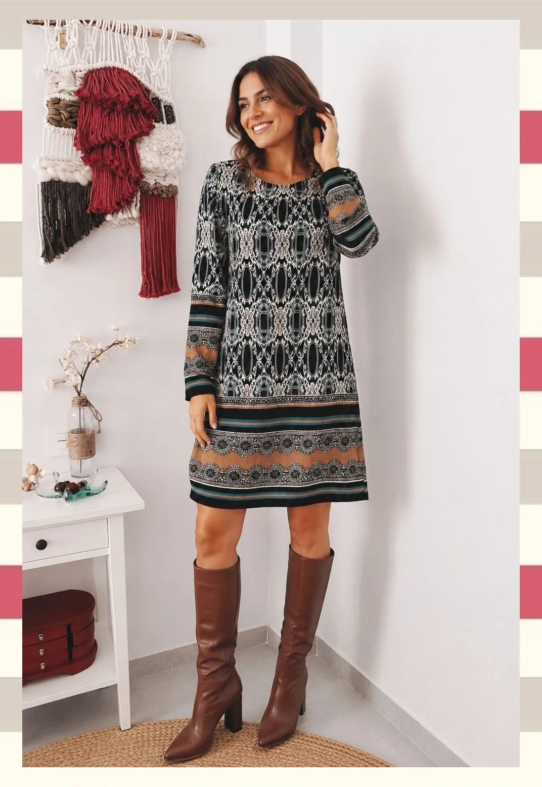 Vestido Boho/Étnico Corte Evasè by DoDo – DoDo – taille M / 38 / 10 2