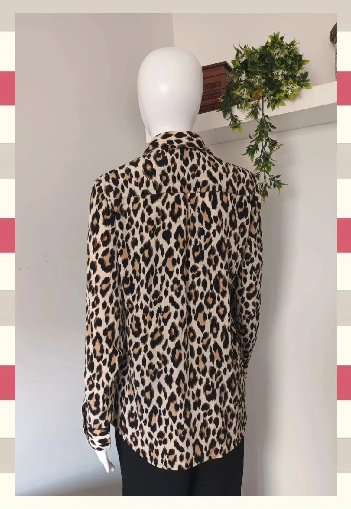 Exclusiva Blusa Print Leopardo Marca Chico's – Chico's – taille S / 36 / 8 2