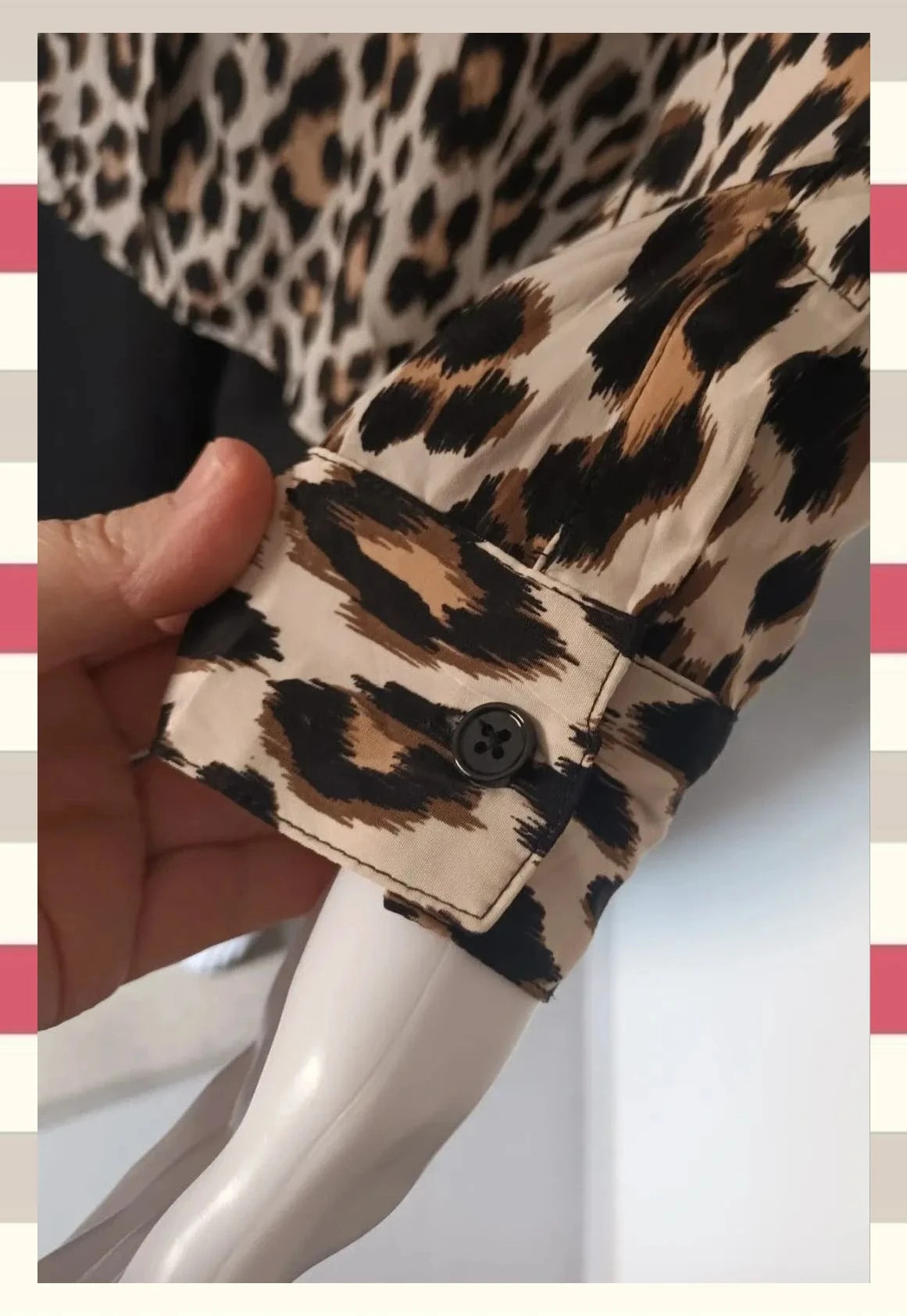 Exclusiva Blusa Print Leopardo Marca Chico's – Chico's – taille S / 36 / 8 5